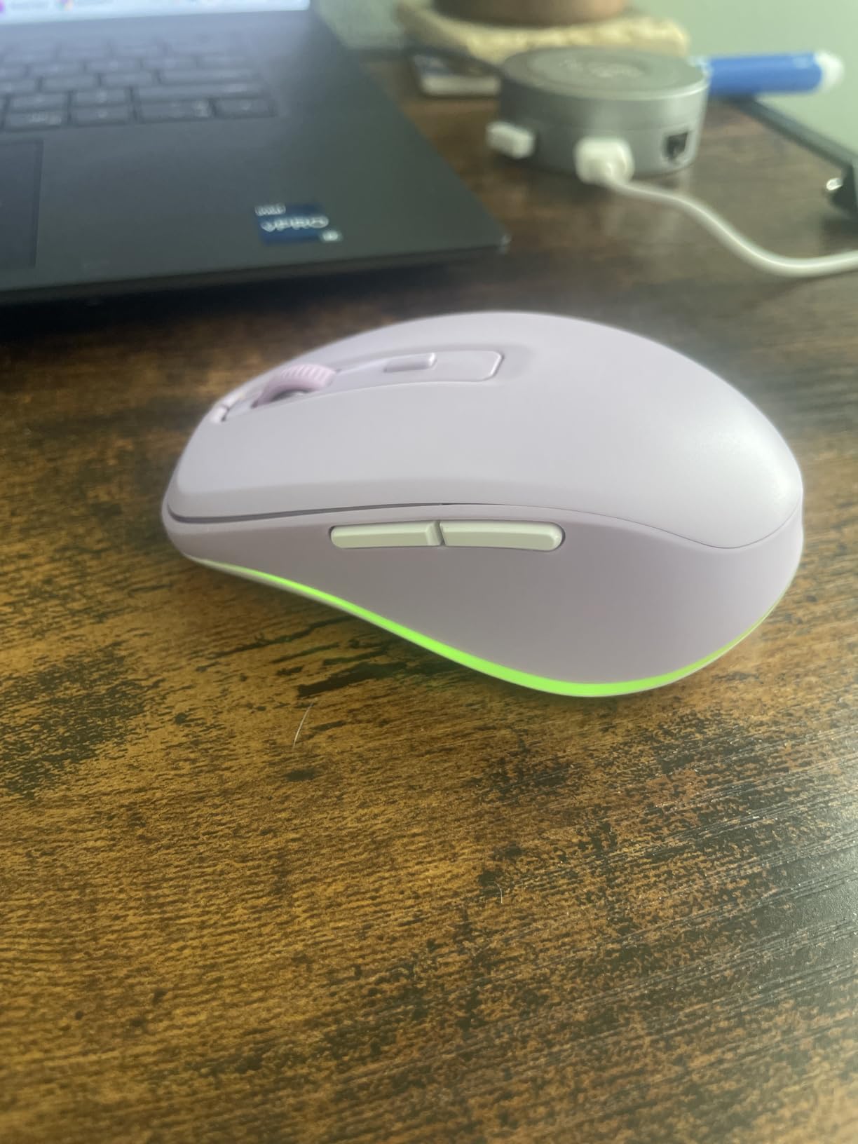 TECKNET 2.4G Ergonomic Mouse Vertical Wireless - 4800 DPI Optical Carpal Tunnel Mouse Right Hand, 5 Adjustable DPI, Quiet Clicks, 6 Buttons for Laptop, Desktop, PC, Computer - Black customer photo 2