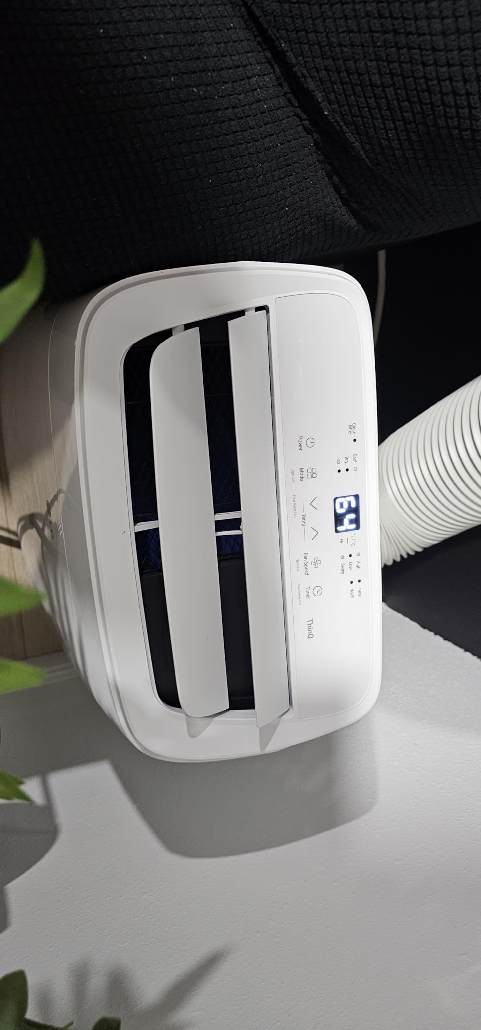 LG 7,300 BTU (DOE) / 11,000 BTU (ASHRAE) Smart Portable Air Conditioner, Cools 300 Sq.Ft. (15' x 20' room size), Smartphone & Voice Control works with LG ThinQ, Amazon Alexa and Hey Google, 115V customer photo 1