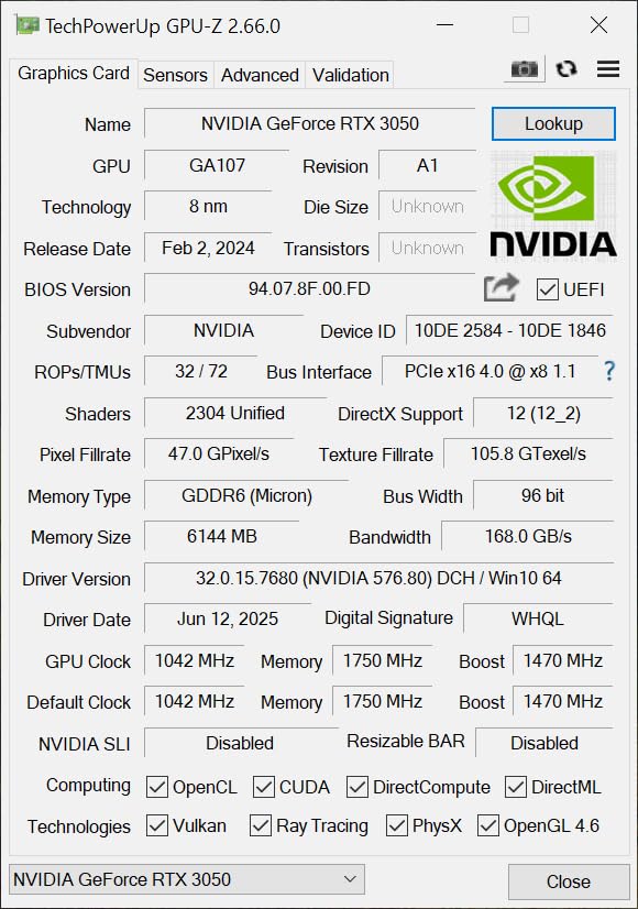 maxsun GeForce RTX 3050 6GB Graphics Cards GDDR6 Video Graphics Card GPU for Gaming PC Mini Small Form Factor SSF Slim Low Profile Design PCI Express 4.0, HDMI 2.1, DisplayPort 1.4a customer photo 4