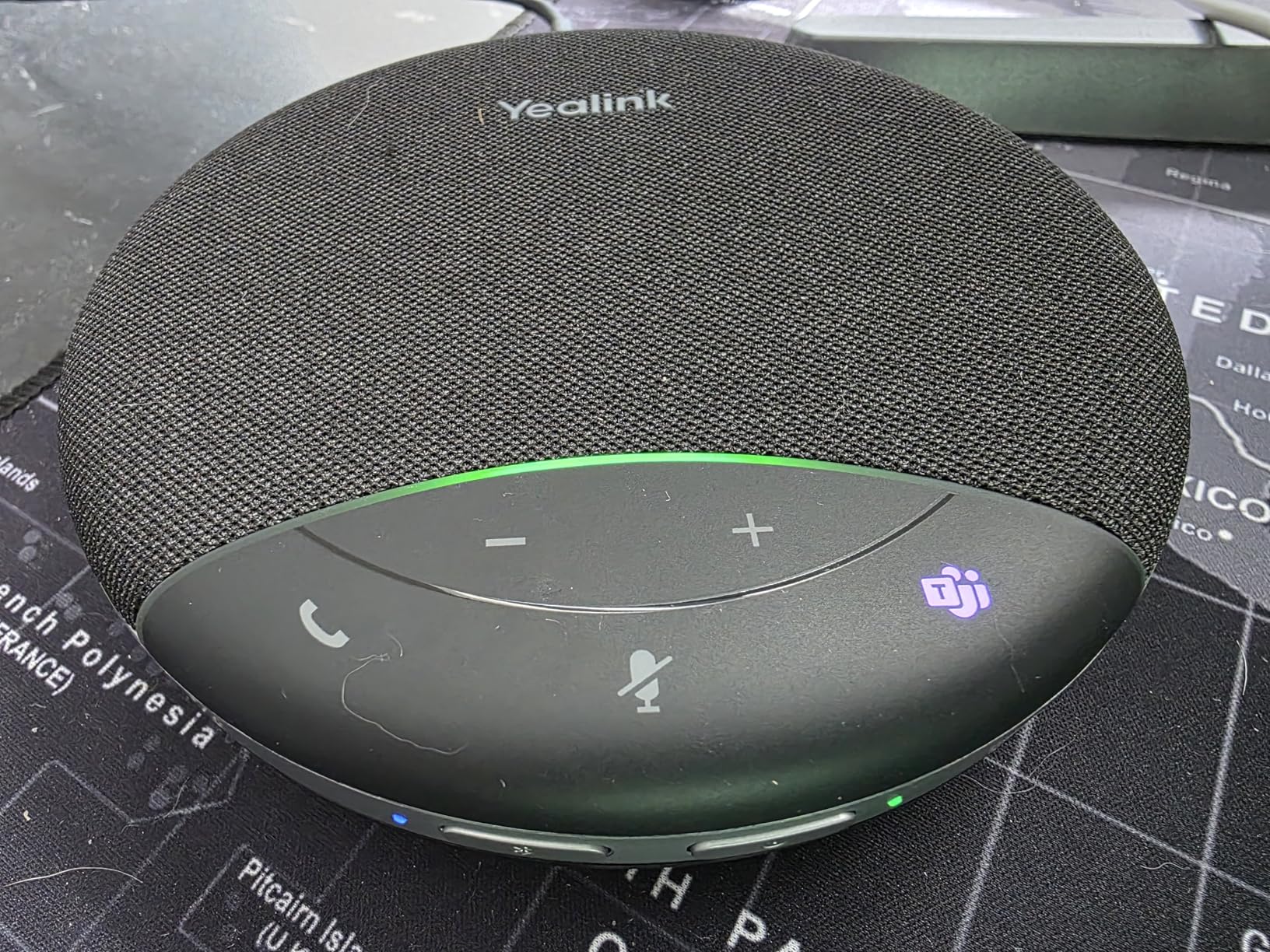 Yealink SP92 USB Speakerphone Bluetooth Conference Speakers and Microphone Teams Certified Full-Duplex Noise Reduction 360° Audio Pickup for Small Meeting Room (NO DONGLE) customer photo 1