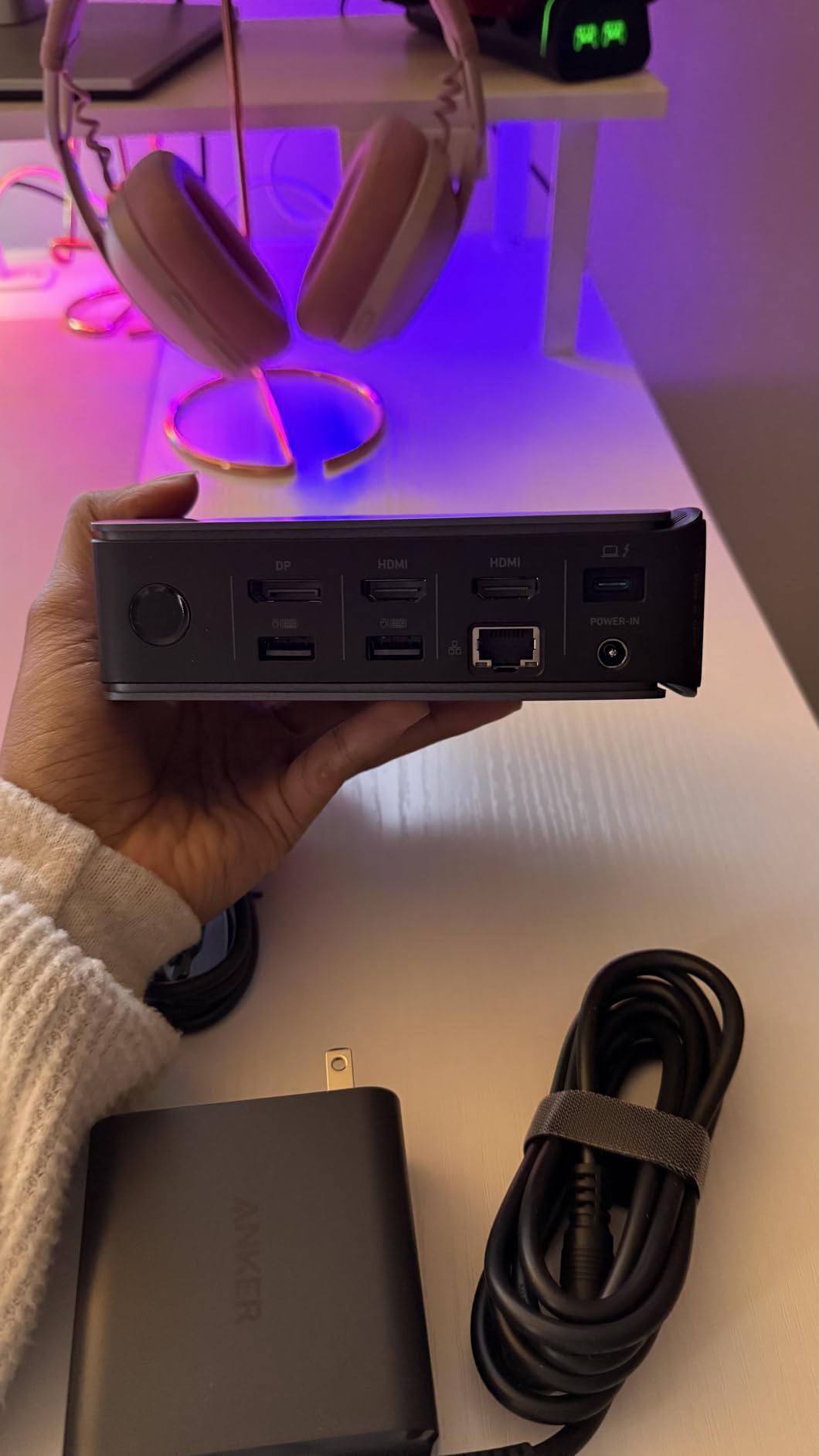 Anker Nano Laptop Docking Station with Detachable Hub, 13-in-1 USB-C Triple Display Docking with 2 HDMI+1 DP, 10 Gbps USB-C, 3 USB-A, Audio, SD/TF, Ethernet, 100W Max PD for Dell, Lenovo, HP, and More customer photo 2