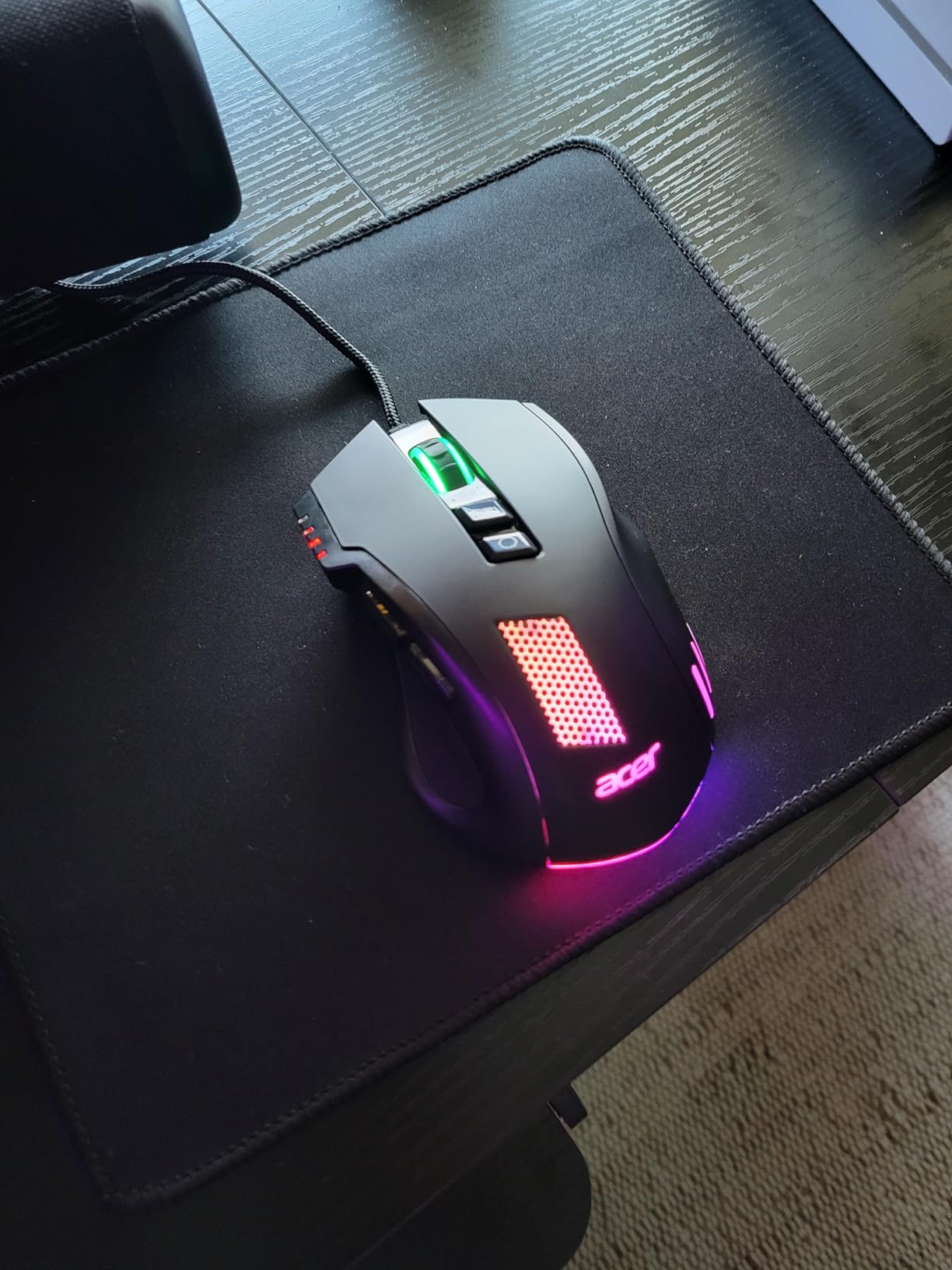 acer Wired Gaming Mouse, 12,800 DPI RGB Ergonomic Computer Mouse with Optical Sensor, 8 Programmable Buttons, 12 Backlit Modes, Software for DIY Keybinds, Rapid Fire, USB Gaming Mice for Laptop, PC customer photo 1