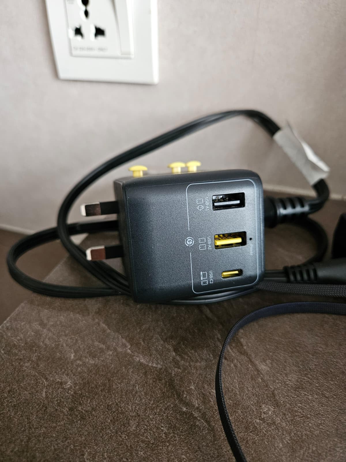 Baseus 70W Universal Travel Adapter, 6-in-1 International Plug Adapter with Retractable Cable, USB-C PD Fast Charging Worldwide Wall Charger for USA/EU/UK/AUS and Over 200 Countries - Enercore CG11 customer photo 2