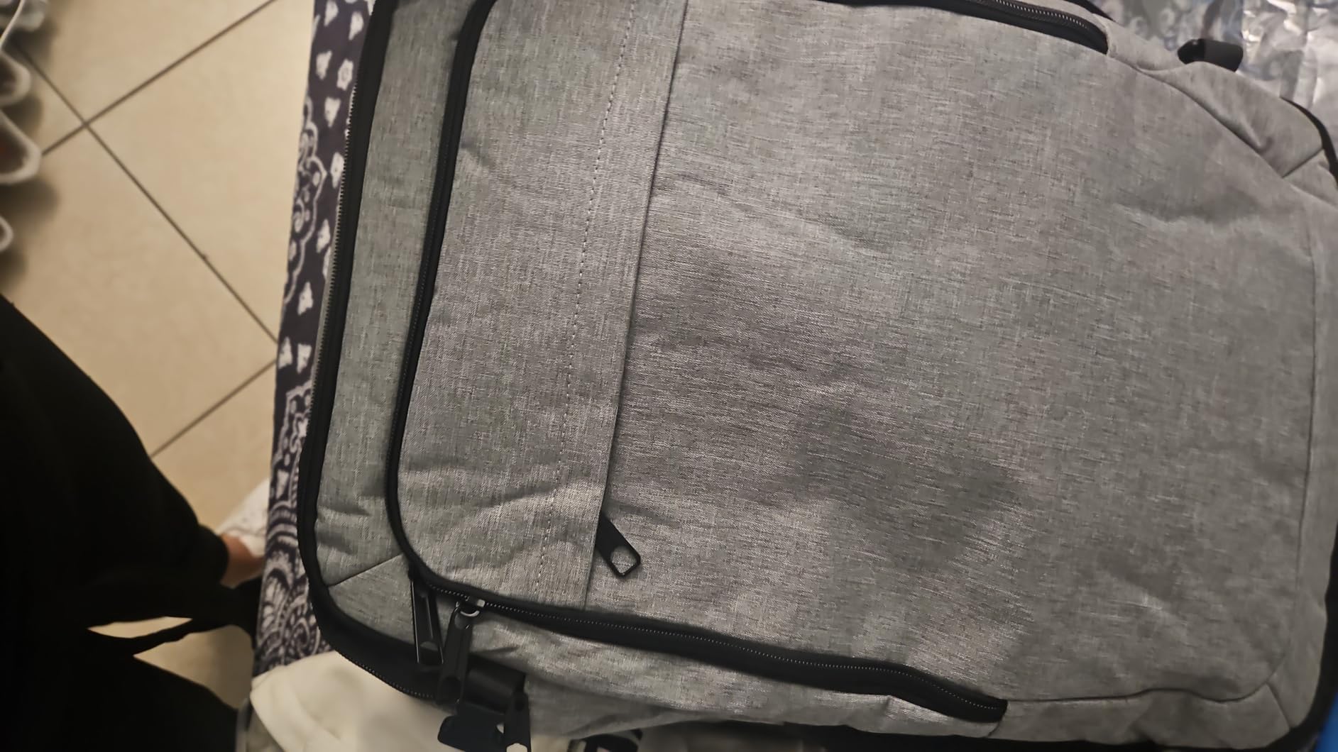 Carry on Backpack for 1-10 Days Trips, Extra Large 40L-50L Travel Backpack TSA Approved, Expandable Laptop Bagpack, Water Resistant Bag Compatible with 17.3 inch Laptops, Black customer photo 2