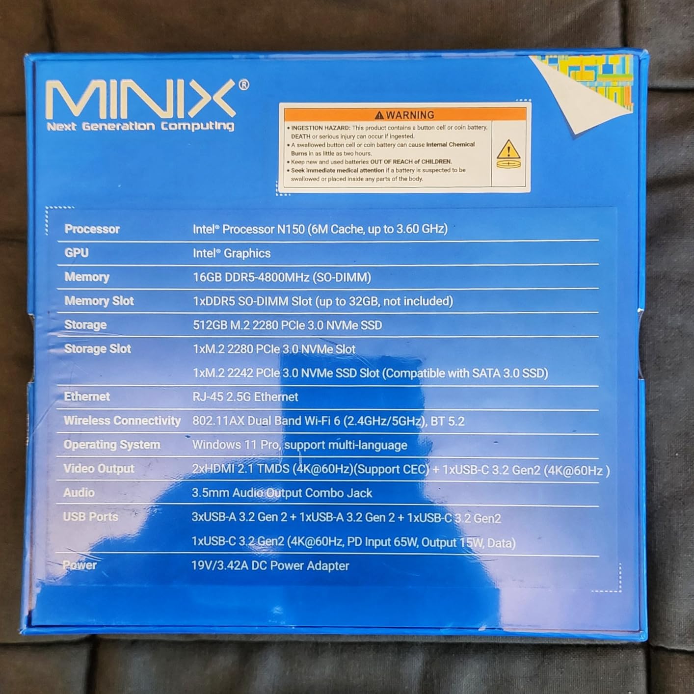 MINIX NUC150 Mini PC Intel N150, 16GB DDR5 RAM, 512GB SSD, 4K Triple Display, USB-C, 2.5G Ethernet, Wi-Fi 6, BT5.2, Windows 11 Pro mini Computer, Ideal for Business, Remote Work & Education customer photo 2