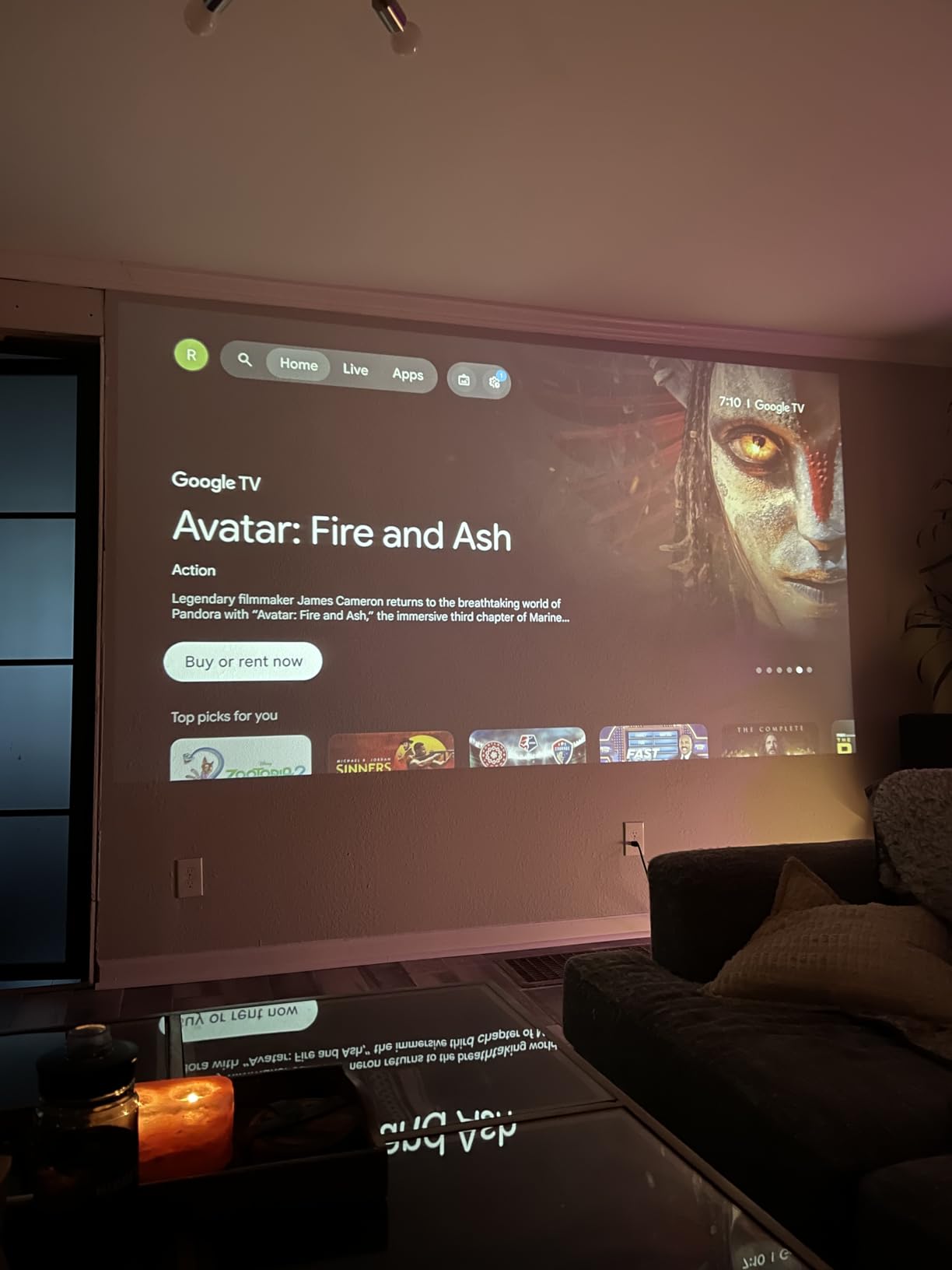 [Official Licensed Google TV] 4K Smart Projector with WiFi and Bluetooth, VOPLLS Outdoor Projectors with Dolby/Auto Focus, Portable Movie Phone Wireless Gaming Wifi Proyector for Bedroom/Home/Celling customer photo 1
