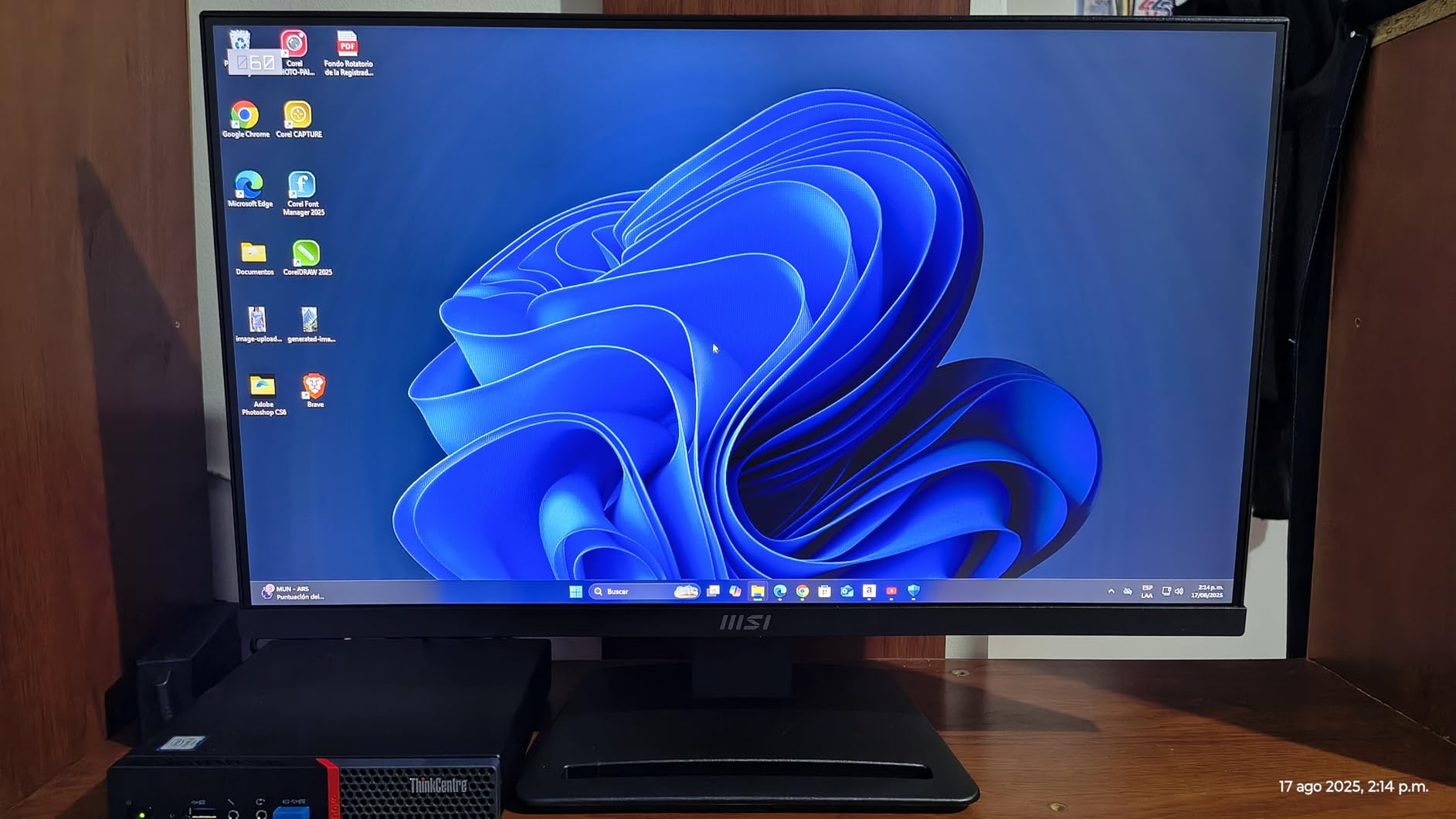 msi PRO MP243L E14 24-inch IPS 1920 x 1080 (FHD) Gaming Office Monitor, 144Hz, Adaptive-Synch, HDR Ready, HDMI, VGA Port,VESA Mountable, Tilt, 4-Side Slim Bezel,1ms, Black customer photo 2