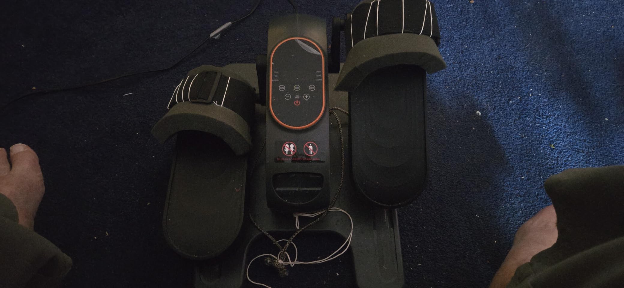 Mini Under Desk Elliptical Low Impact Electric Leg Exerciser As Seen on TV While Sitting for Seniors with Non-Slip Mat Quiet & Portable for Home and Office customer photo 1