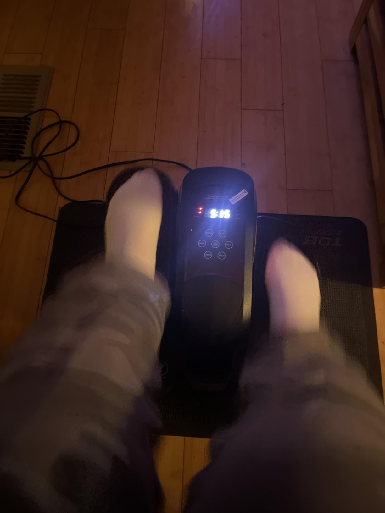 Mini Under Desk Elliptical Low Impact Electric Leg Exerciser As Seen on TV While Sitting for Seniors with Non-Slip Mat Quiet & Portable for Home and Office customer photo 2