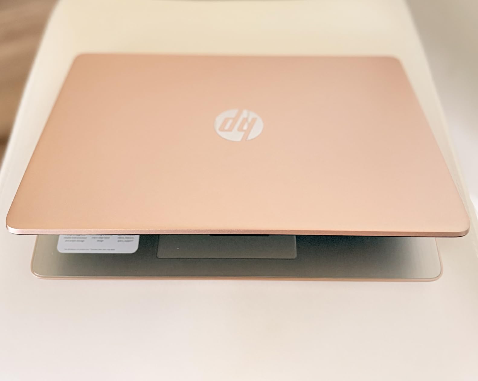HP 14 Laptop Computer 2025 Ultra Light, AI Copilot Student Business, Quad-Core Intel, 16GB RAM, 628GB Storage (128GB UFS+ 500GB Ext), 1 Yr Office 365, 12 Hr Battery MarxsolAccessory Win 11S, Rose Gold customer photo 1