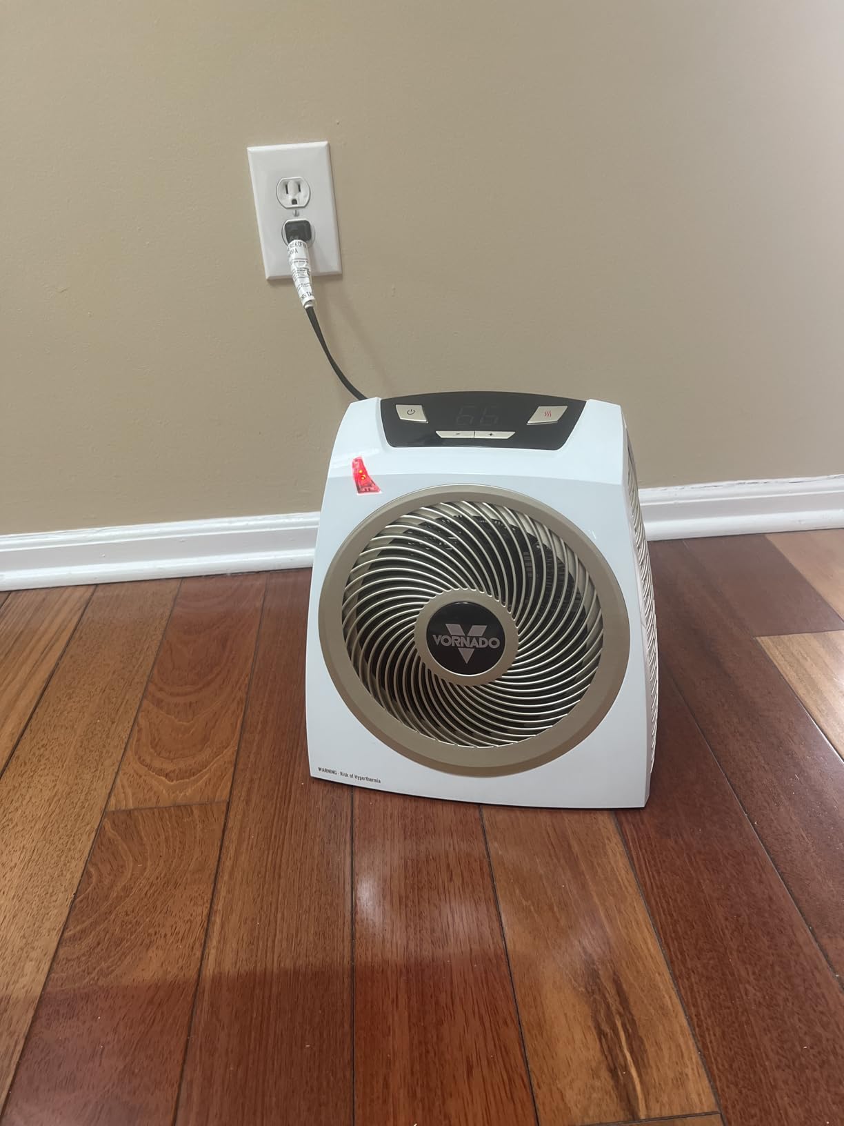 Vornado AVH10 (2025) Space Heater for Home, Fan Only Option, Digital Display with Adjustable Thermostat, Advanced Safety Features, Auto Climate Control, Whole Room Electric Heater for Indoors, White customer photo 2