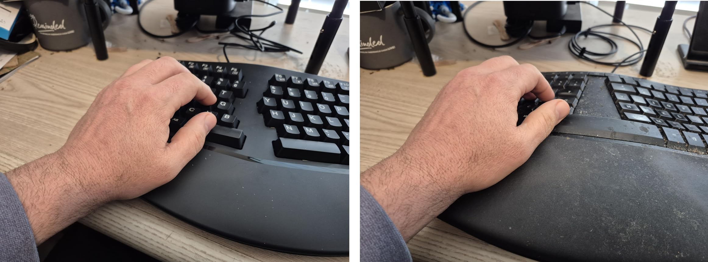 Adesso EasyTouch 150 Ergonomic Wired Mechanical Keyboard with Cherry MX Brown Switches, Integrated Palm Rest, Dedicated Copilot AI Hotkey, Full-Sized Layout with Numeric Pad for Comfortable Typing customer photo 1