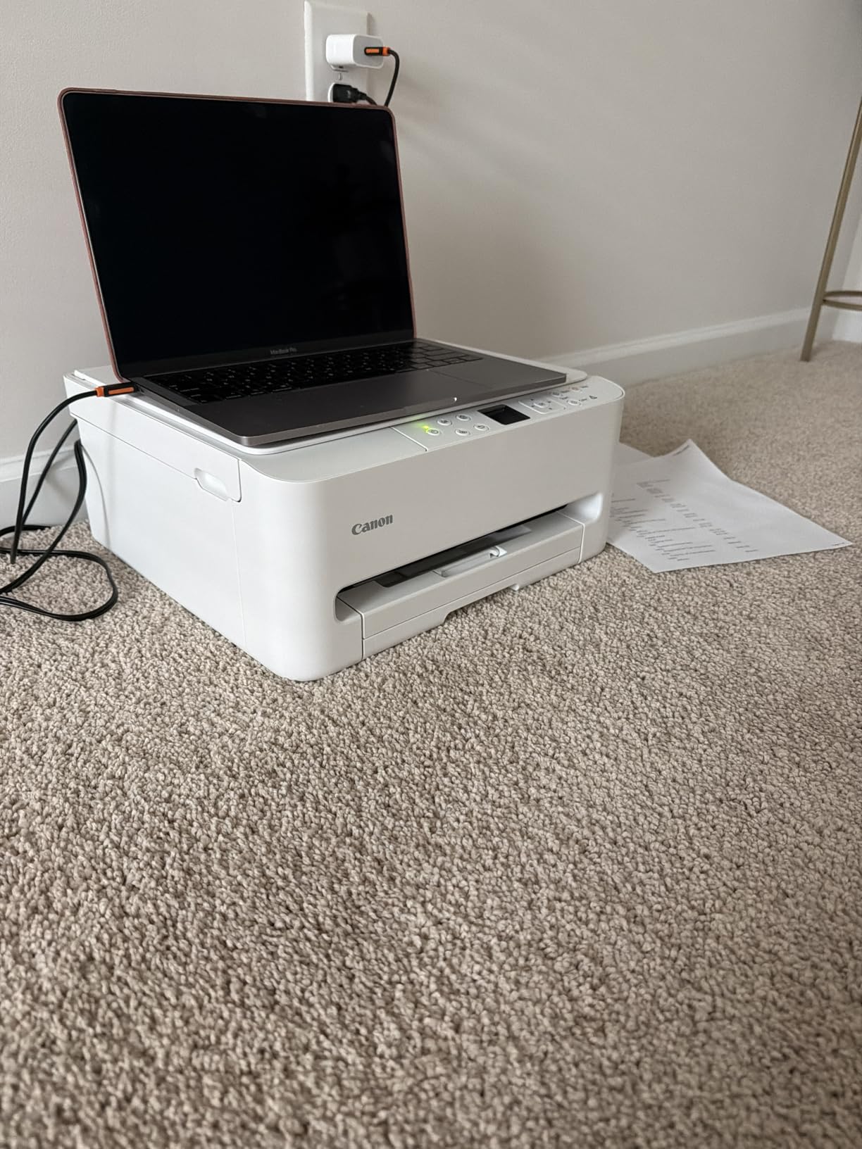 Canon PIXMA TS6520 Wireless Color Inkjet Printer Duplex Printing, White - Home Printer with Copier/Scanner, 1.42