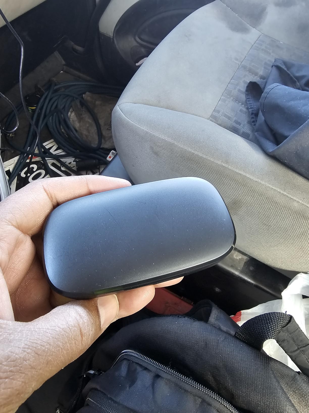 New Bee Bluetooth Headset V5.1 72H Talk Time Dual Mic with Mute Button for Business, Wireless Hand-Free Bluetooth Earpiece with 500mAh Charging Case for Cell Phone Calls Trucker Driver Laptop customer photo 1