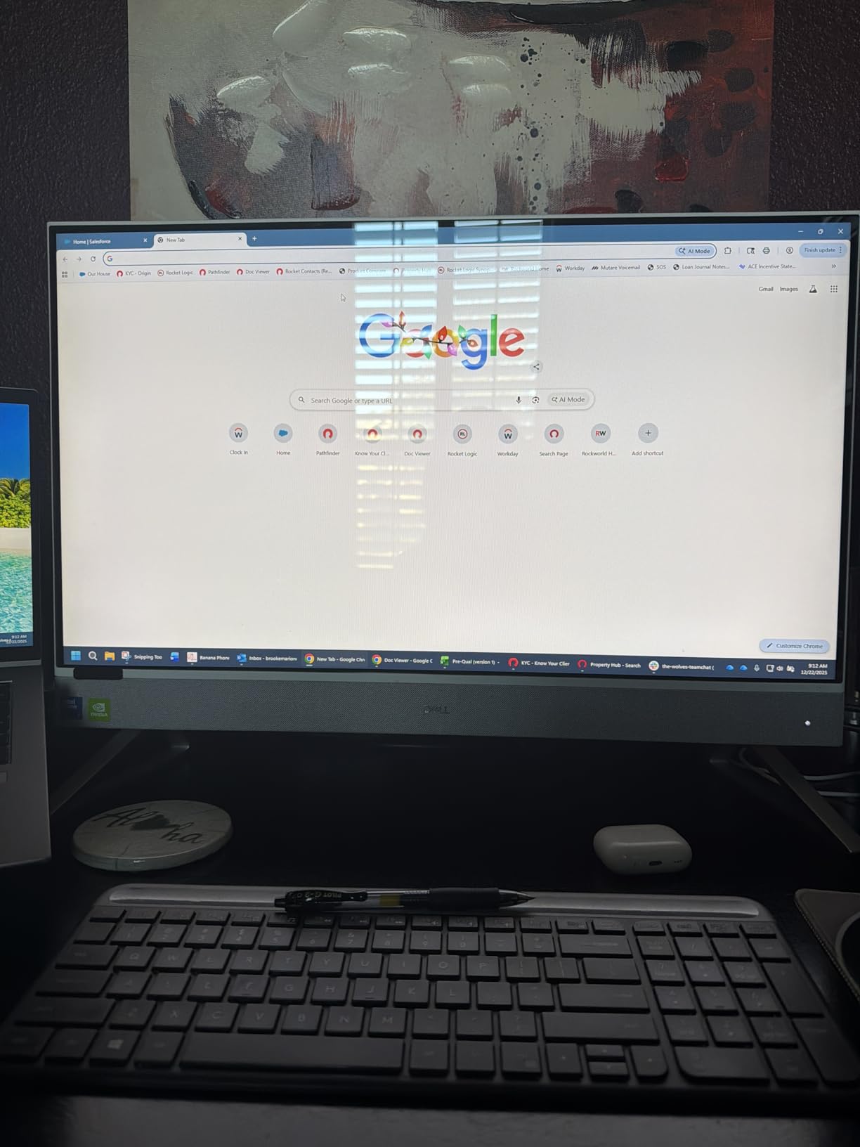 Magnetic Monitor Privacy Screen for 24 Inch Flat Computer 16:9 Aspect Ratio, 24in Removable Anti Glare Filter, Blue Light Blocking Privacy Shield Eye Comfort, Hanging Anti Spy Desktop PC Protector customer photo 2