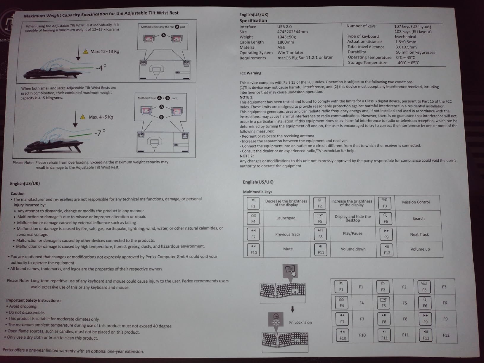 Perixx PERIBOARD-535BR [Firmware Updated] Wired Ergonomic Mechanical Keyboard - Full-Size - Low-Profile Brown Tactile Switches - NKRO Anti-Ghosting - Compatible with Windows and macOS customer photo 1