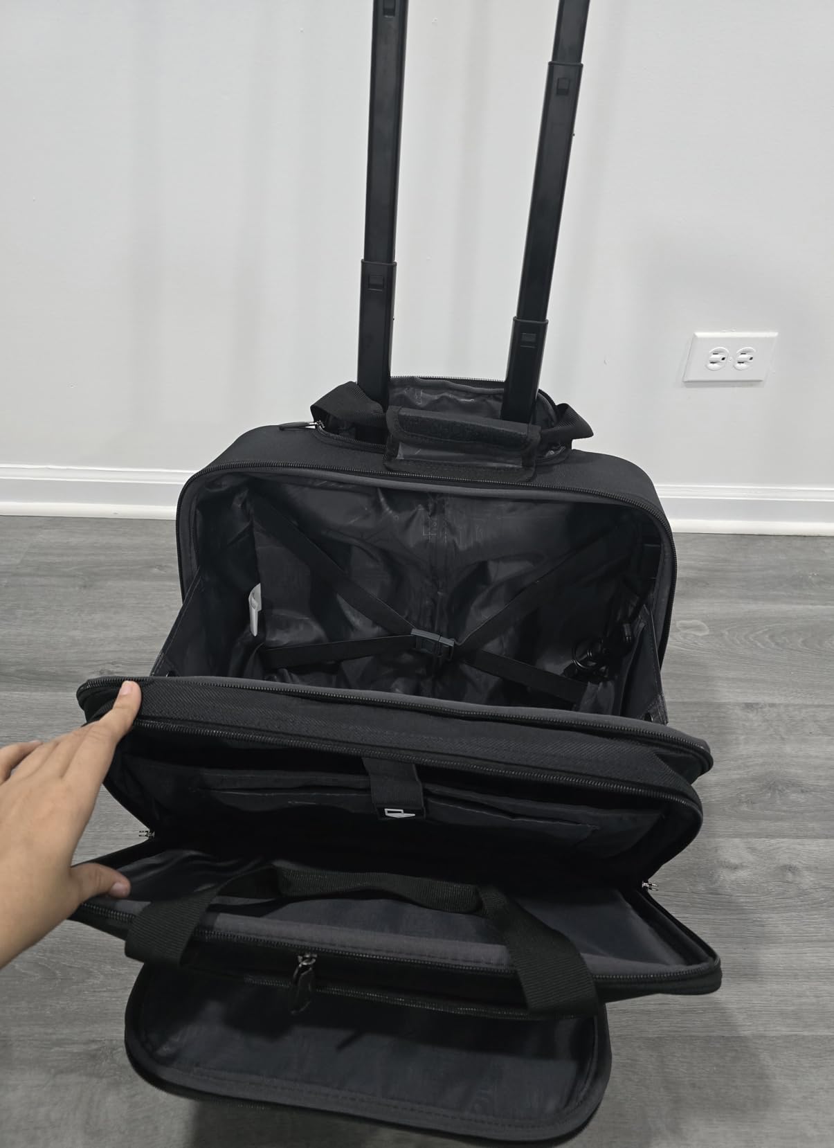 star cloud Rigid Frame Rolling Laptop Bag 18x14x8 inch, Water-Resistant Rolling Briefcase with Wheels, Business Travel Computer Bag, Underseat Carry on Luggage for Men & Women customer photo 1