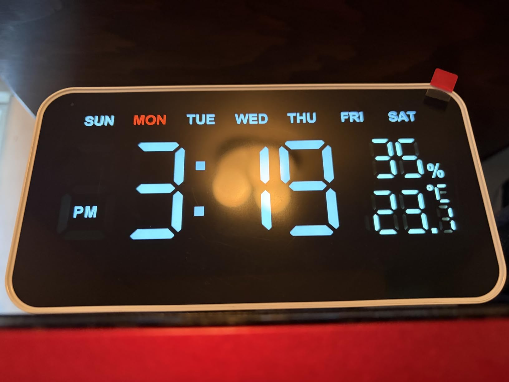 Dekala PixelRise Smart Alarm Clock for Bedroom,Pixel Art LED Dot Matrix Display, Weather Temperature Animation, Loud Dual Alarm for Heavy Sleeper, Sleep White Noise, WiFi Weather & DST Time Sync, App customer photo 1
