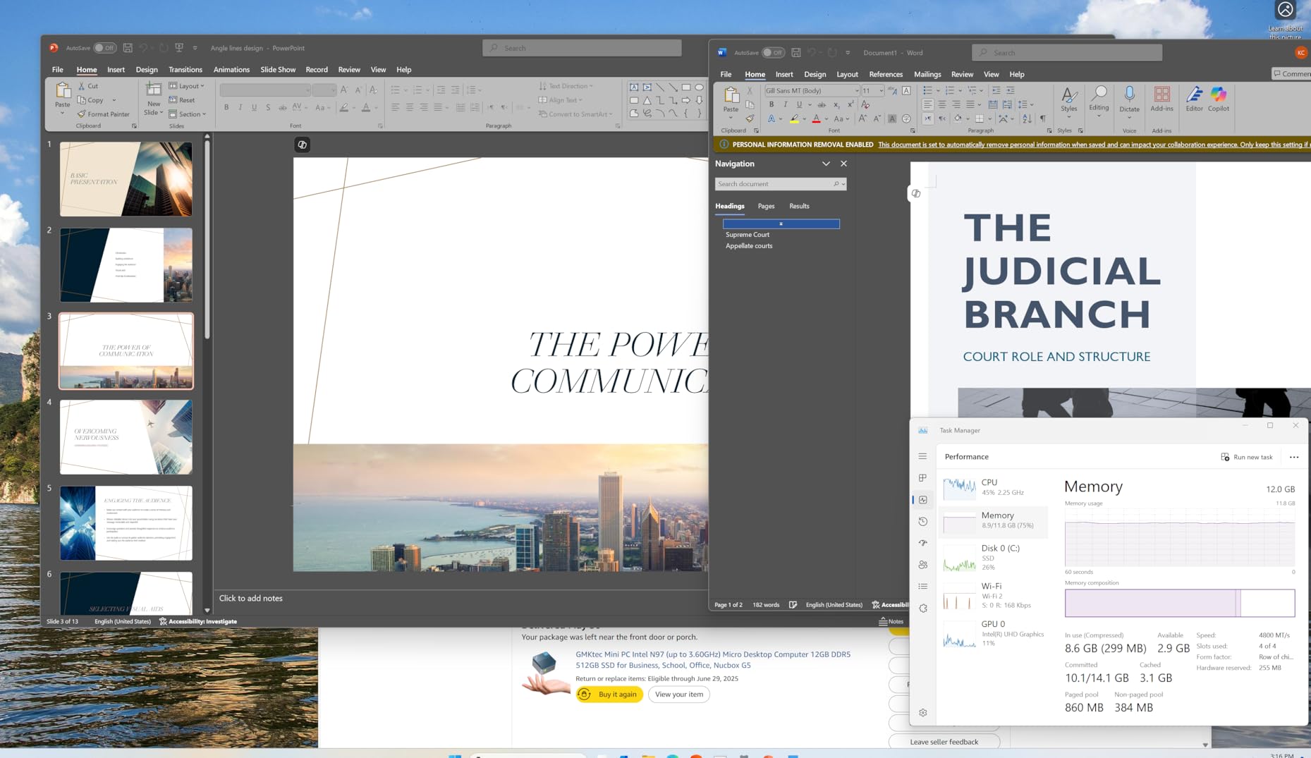 GMKtec Mini PC M3 Ultra with Intel Core i7-12700H(14C/20T 4.7 GHz), 16GB DDR4 RAM+512GB NVMe SSD, Mini Desktop Computer Triple 4K Display, WiFi 6, BT5.2, USB-C customer photo 1