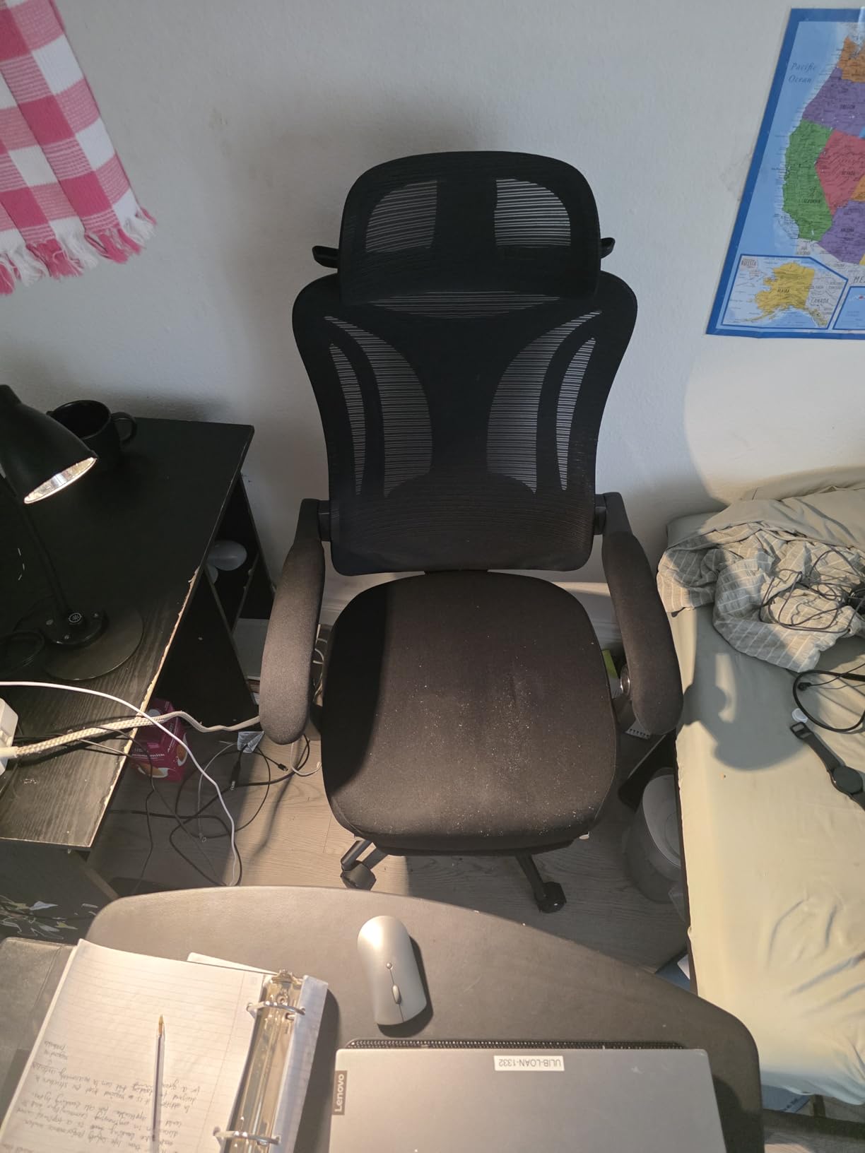 Ergonomic Office Chair with Footrest - Adjustable Lumbar Support & Headrest, 90-160° Reclining Mesh Back Computer Chair - Home Office/Gaming, 350lbs Capacity customer photo 2