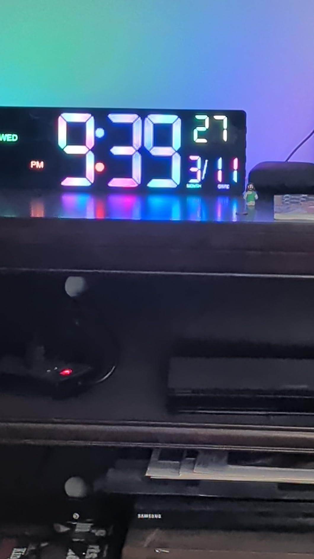 EASYERA Smart Digital Wall Clock with App Control, 16.5