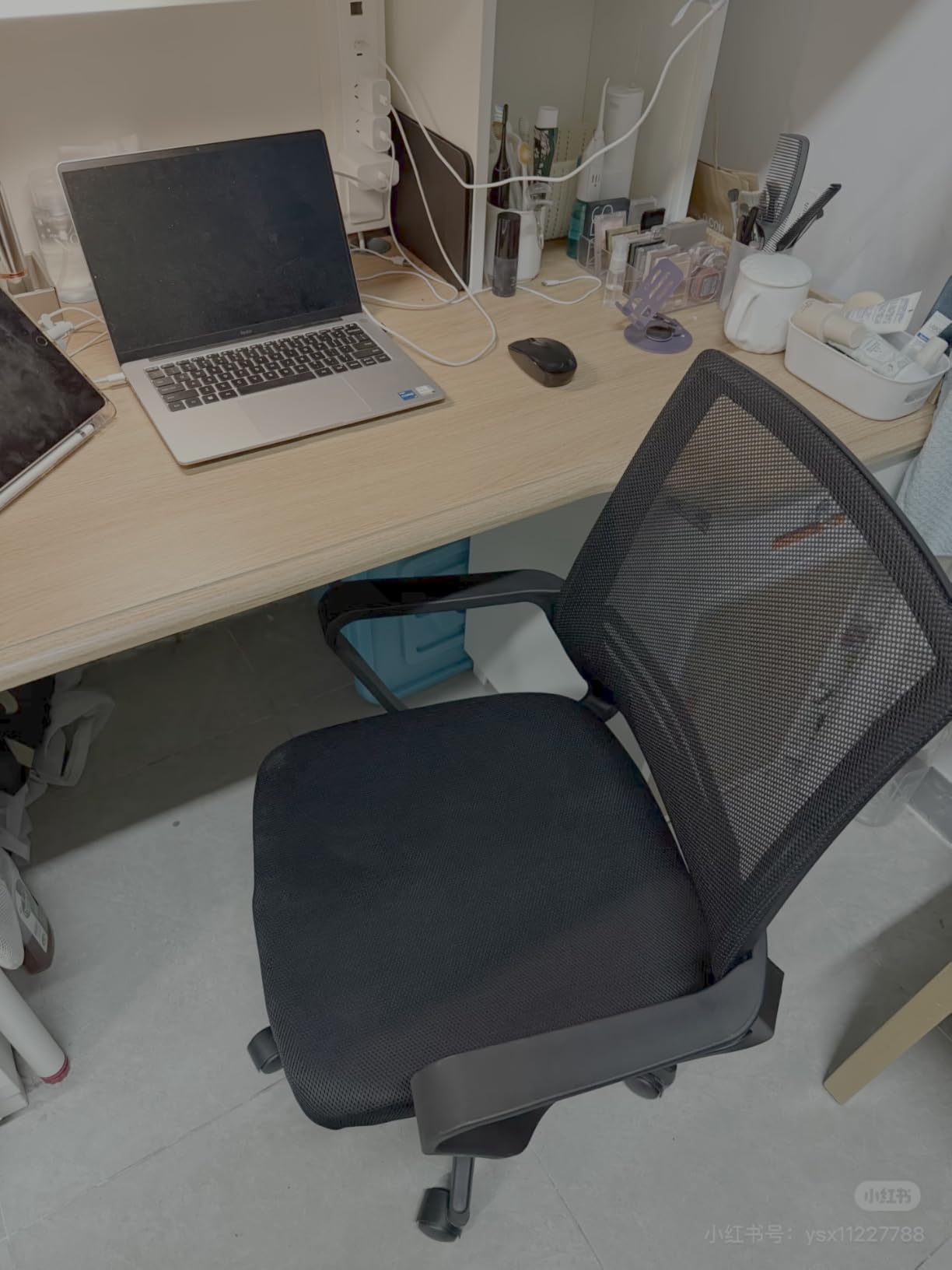 Ergonomic Office Chair for Long Hours - Molded Foam Seat, Adjustable Lumbar Support for Back Pain Relief, Flip-Up Armrests, Comfortable Desk Chair for Home Office, Black customer photo 2