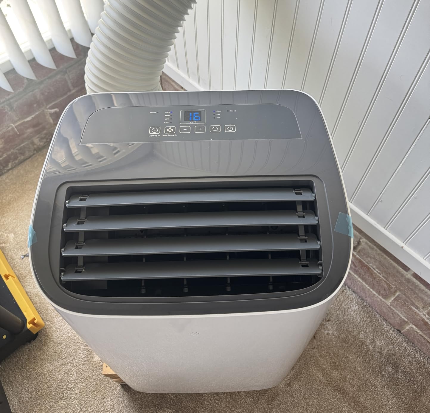 Energlow 10000 BTU Portable Air Conditioner, 5-in-1 Cools 450 Sq.Ft, Quiet AC Unit with Fan & Dehumidifier, LED Display, Remote, 24H Timer, Window Kit, for Bedroom/Office/Dorms/Apartment customer photo 2