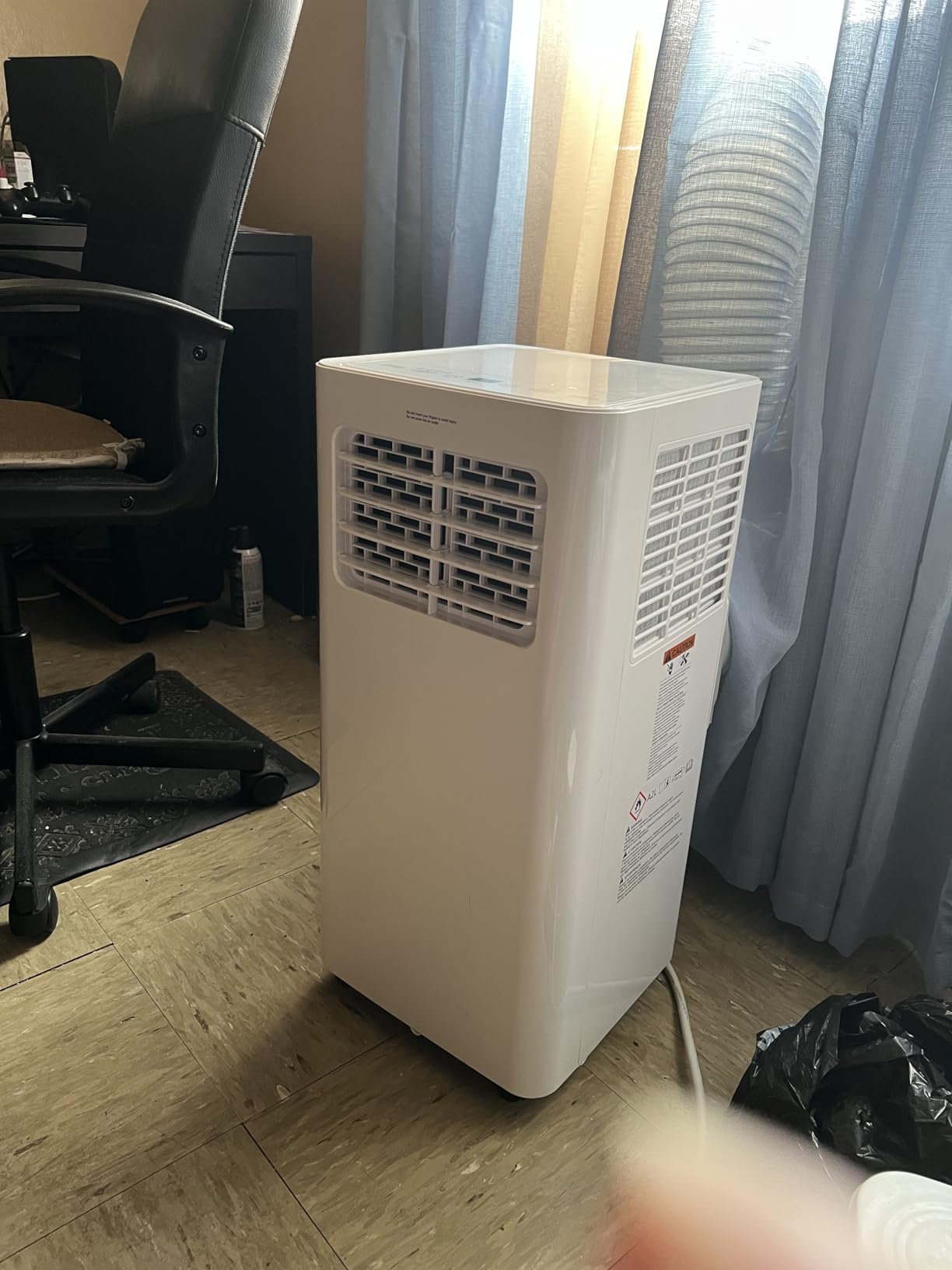 EUHOMY 8,000 BTU Portable Air Conditioners, 4-in-1 Air Conditioner Portable Up to 350 Sq.Ft., Portable AC Unit with Cool, Fan, Dehumidifier, Sleep, 24H Timer, Remote & Installation Kit, for Bedroom customer photo 1