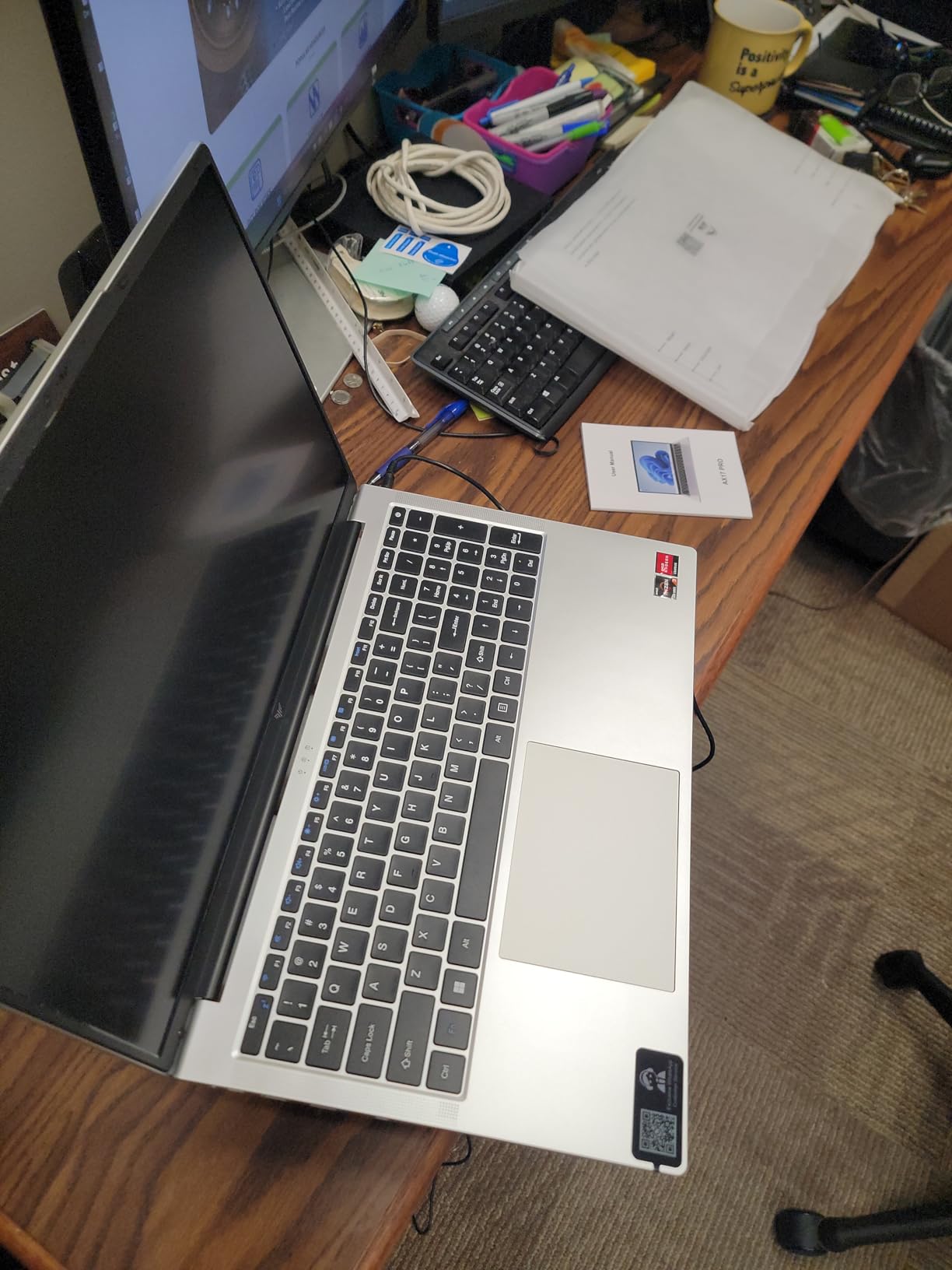 KAIGERR 17.3 Inch Laptop, AMD Ryzen 4300U Processor, 16GB RAM 512GB SSD, 2026 Laptop Computer, Windows 11, Webcam, Work/Business Laptop, Wi-Fi, Type-C, 62.7Wh Battery, Numeric Keypad customer photo 2