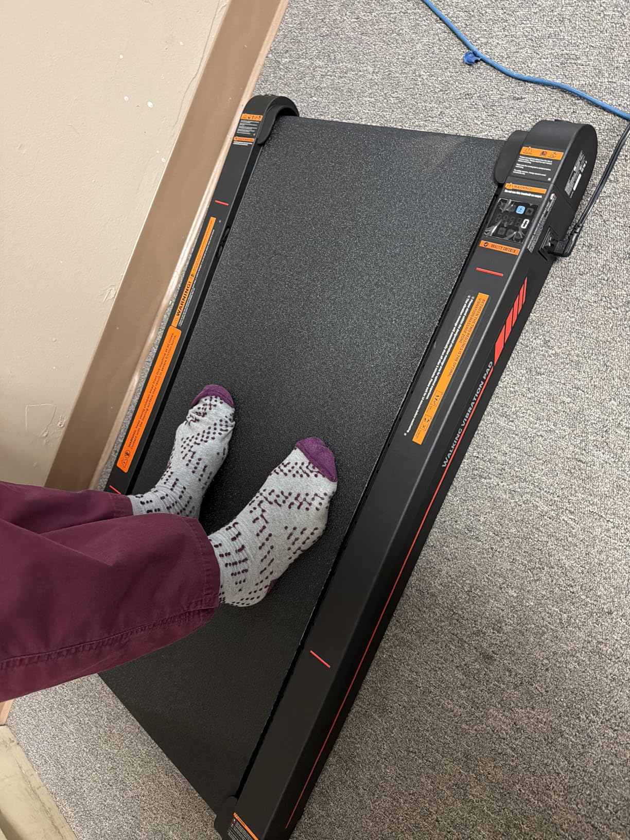 Freepi Walking Vibration Pad Treadmill,3 in 1 Under Desk Vibration Treadmill,Portable Treadmill for Home customer photo 1