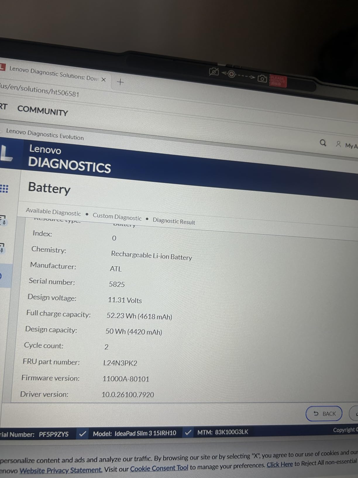 Lenovo Laptop Computer, 15