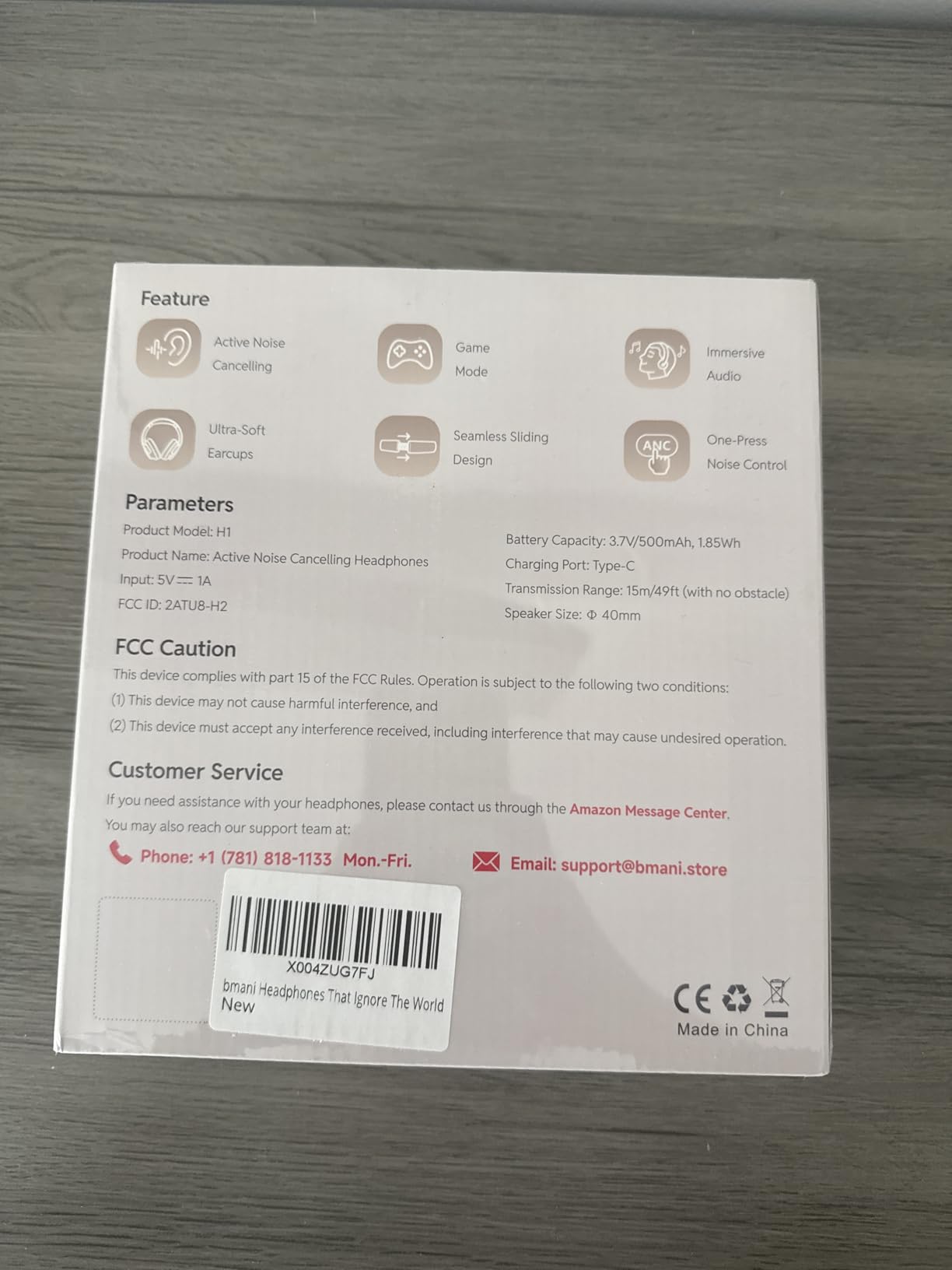 Hybrid Active Noise Cancelling Headphones 120H Playtime Wireless Headphones Bluetooth 6.0 Over Ear Headphones with 6 ENC HD Call Mic, Hi-Res 360 Spatial Audio ANC Headphone for Travel Workout Black customer photo 2