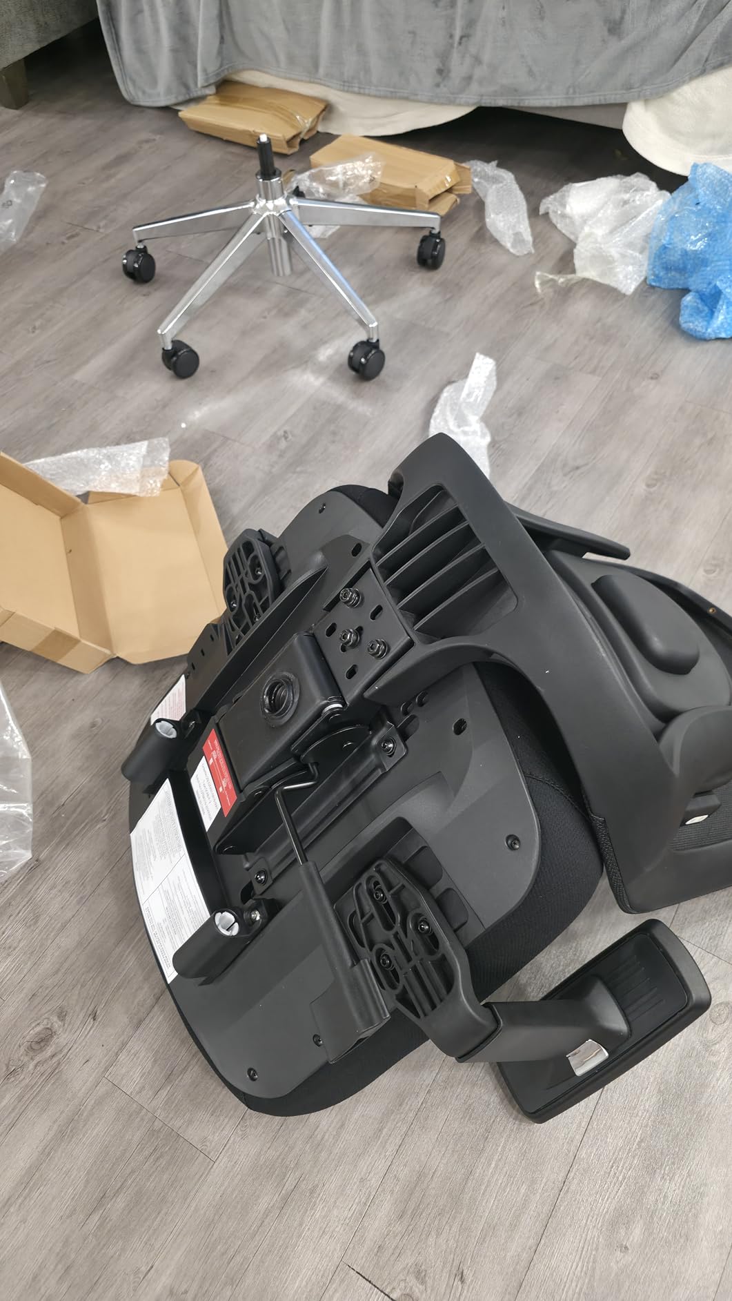 FLEXISPOT Massage Office Chair with Footrest, High Back Ergonomic Desk Chair with Adjustable Headrest, 3D Armrests, 2D Lumbar Heated Shiatsu Massage, 4-Position Recline, Foam Seat, Black customer photo 1