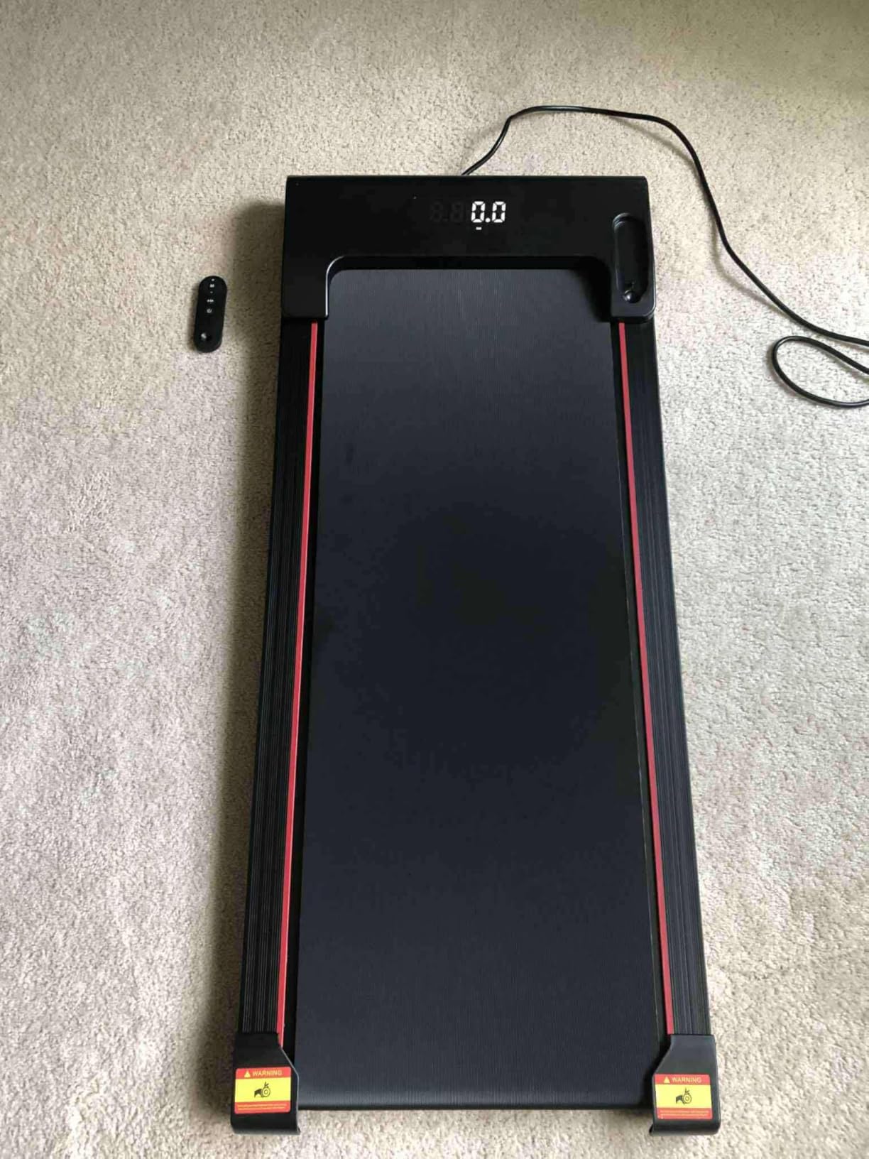 NeoSilent Walking Pad with Incline Under Desk Treadmill 4 Level 9% and BLDC Core, Extra-Large Belt, App and Remote Control, Compact Mini Treadmills for Home Office Small Space customer photo 1