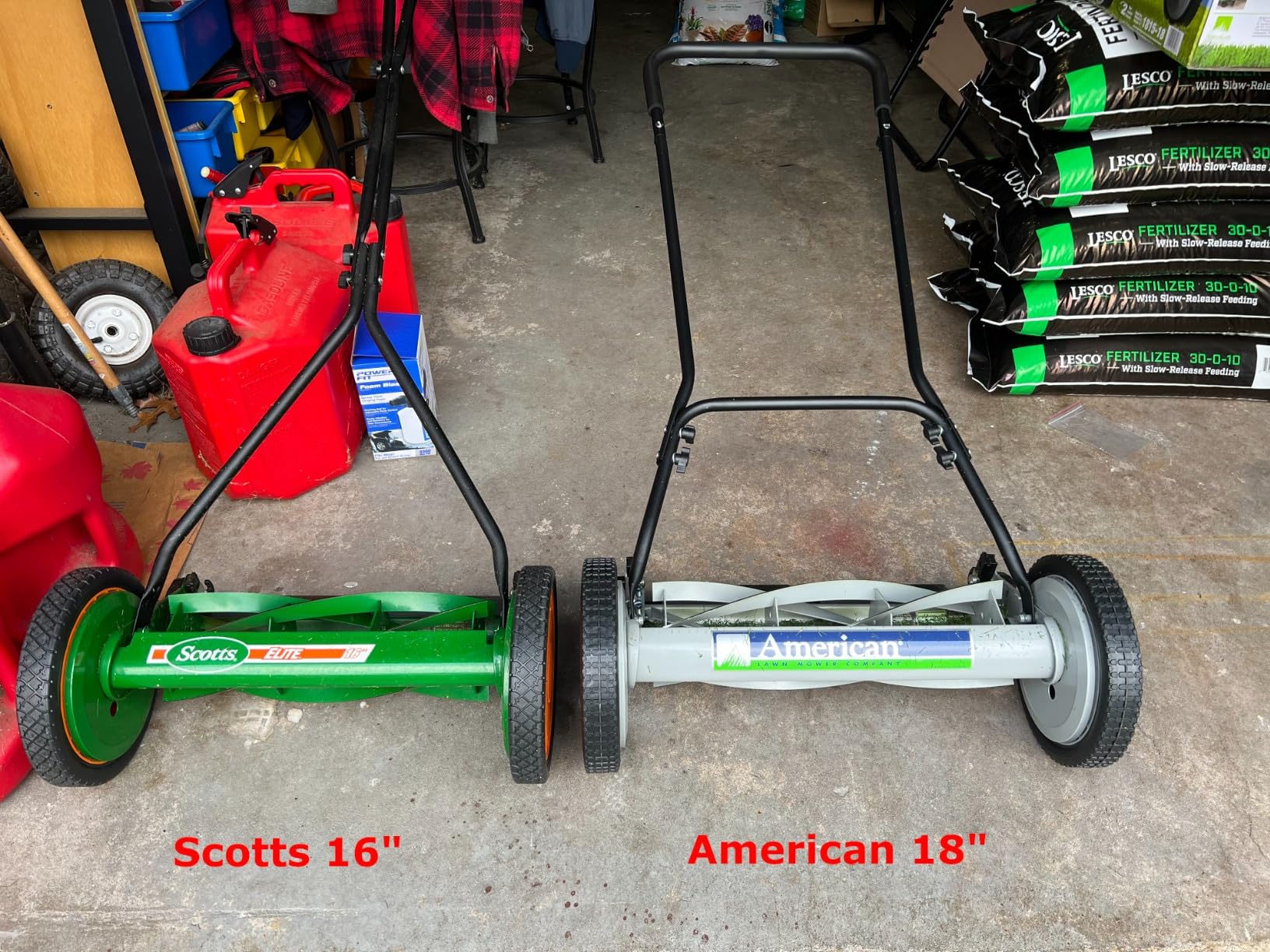 American Lawn Mower Company 1204-14 14-Inch 4-Blade Push Reel Lawn Mower, Red customer photo 2