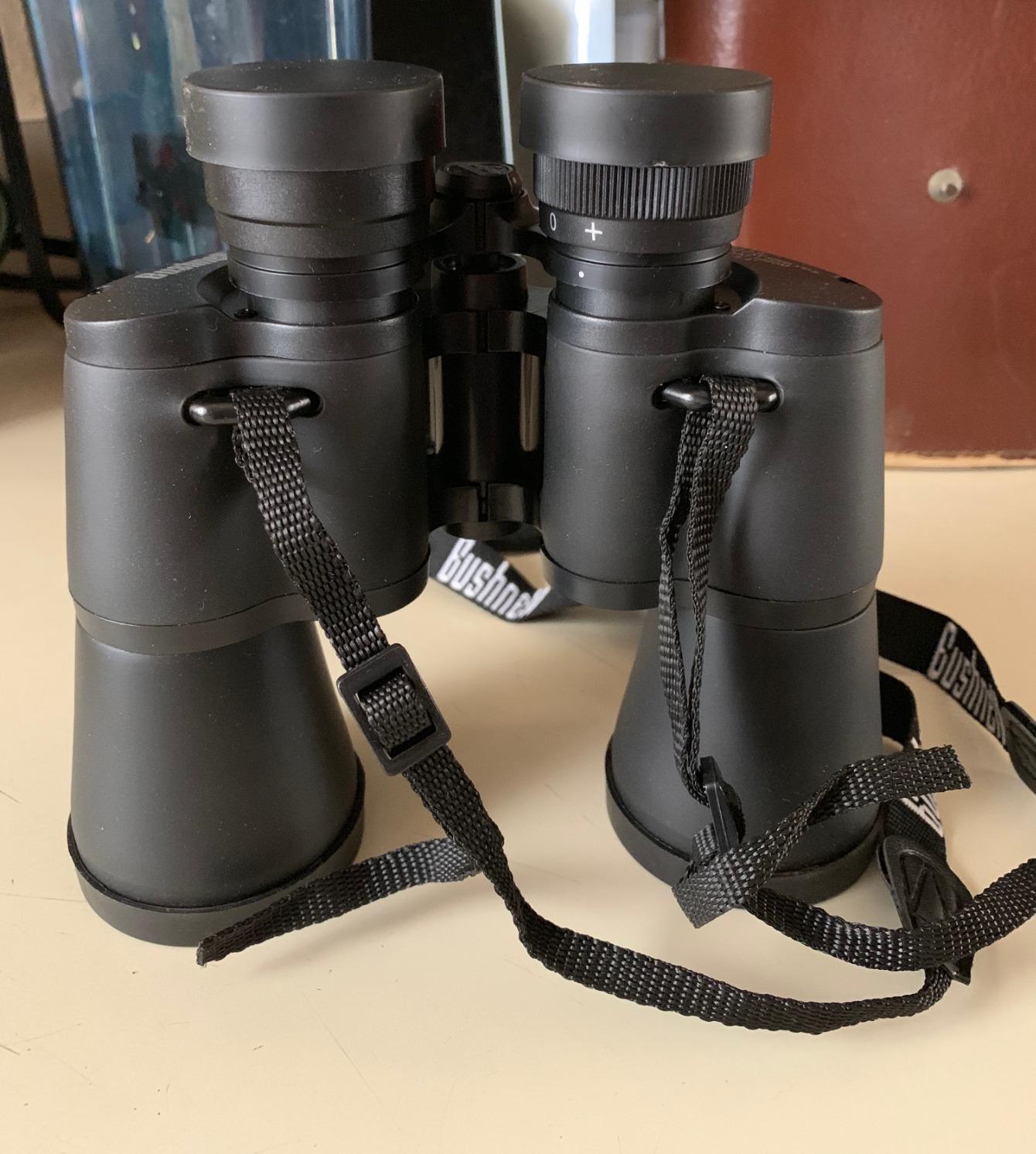 Bushnell Falcon 10x50 Wide-Angle Binoculars - Porro Prism, InstaFocus, BK7, Fold-Down Eyecups, Non-Slip Grip customer photo 1