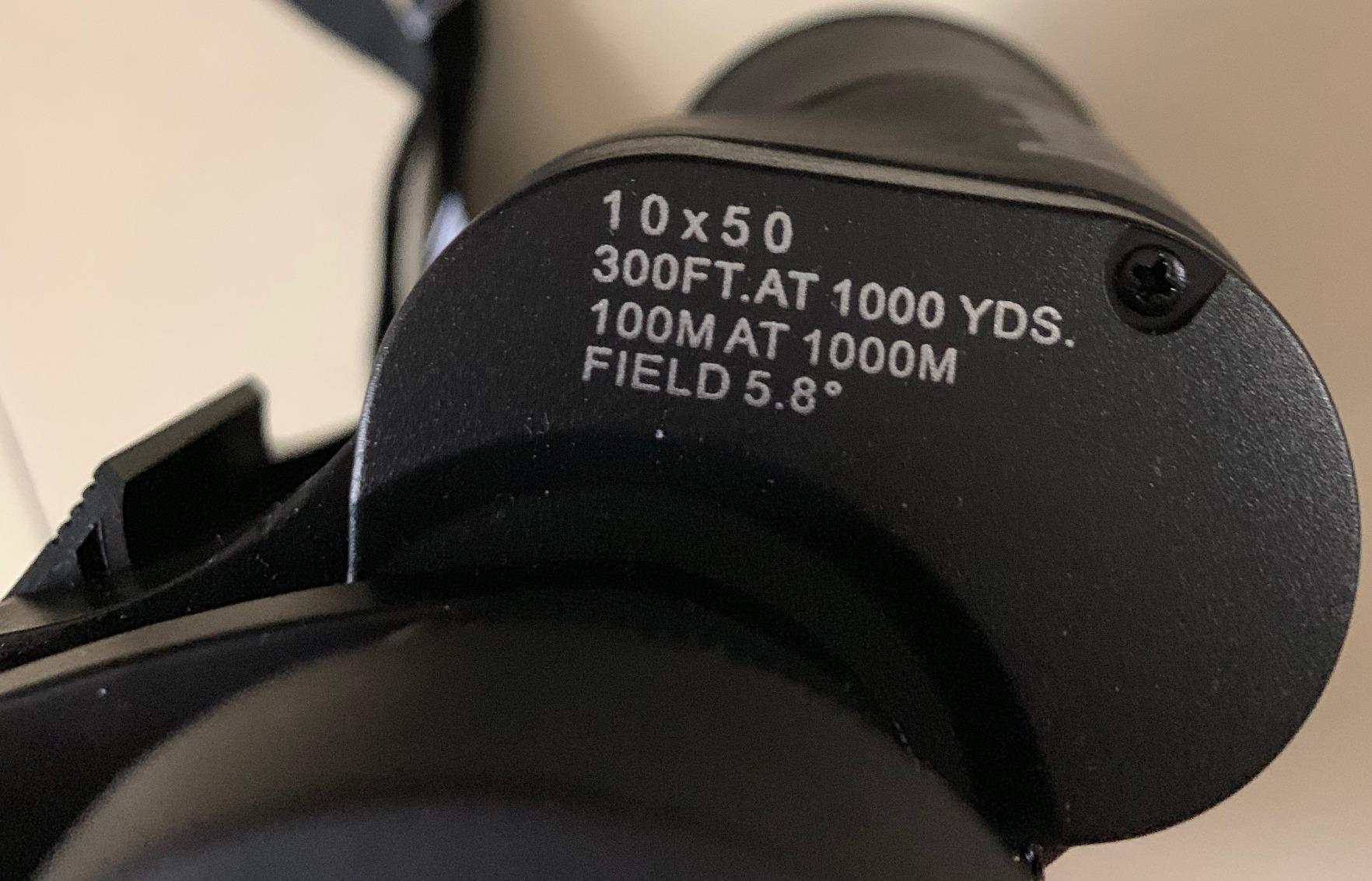 Bushnell Falcon 10x50 Wide-Angle Binoculars - Porro Prism, InstaFocus, BK7, Fold-Down Eyecups, Non-Slip Grip customer photo 2