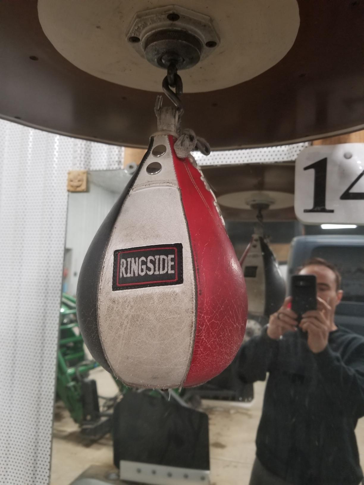 Ringside Boxing Speed Bag - Durable Leather Construction with Reinforced Triple-Stitched Seams and Heavy-Duty Attachment Loop,for Speed and Reflex Training customer photo 2