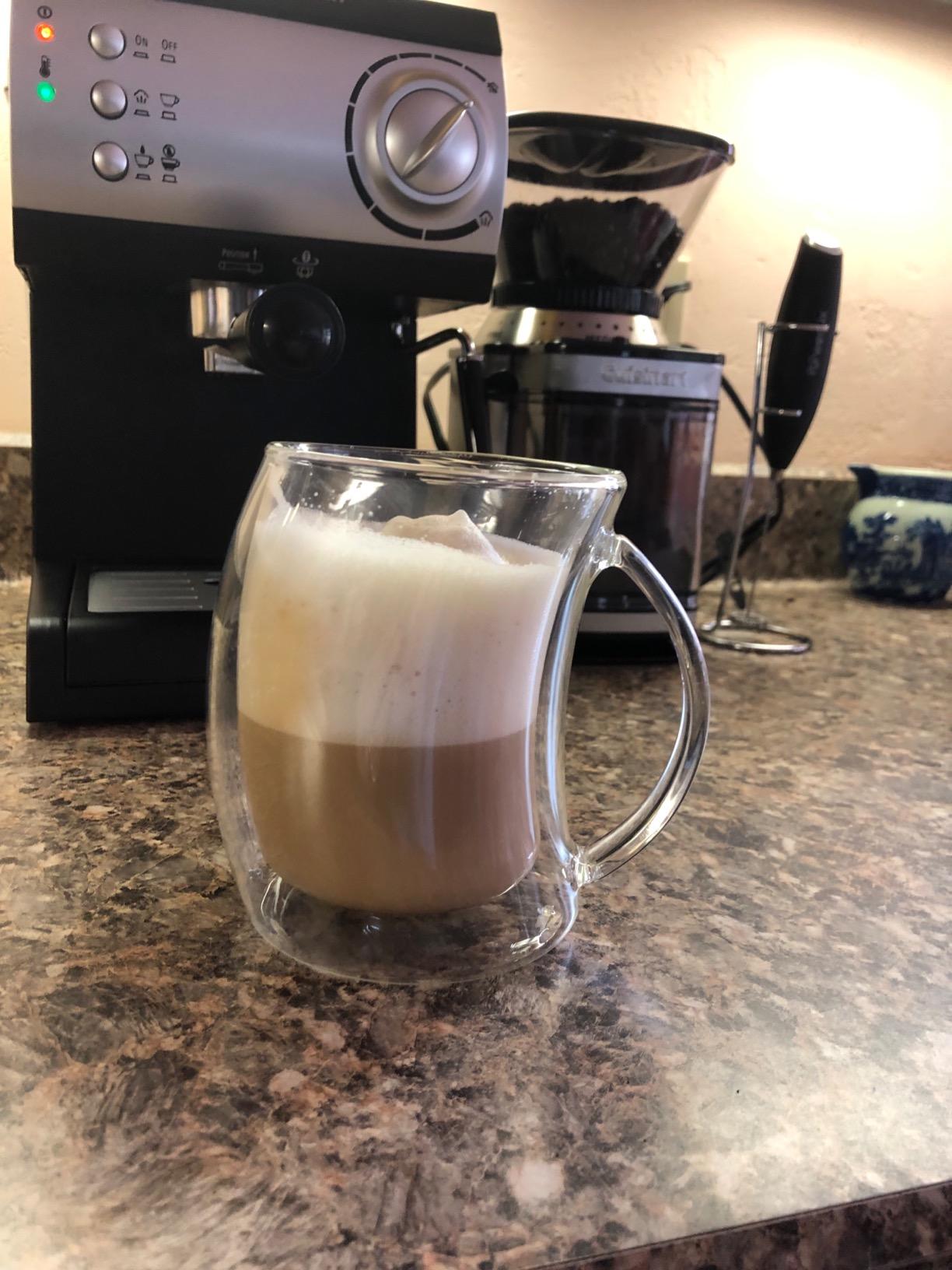 Hamilton Beach 15 Bar Espresso Machine, Cappuccino, Mocha, & Latte Maker, with Milk Frother, Make 2 Cups Simultaneously, Works with Pods or Ground Coffee customer photo 1