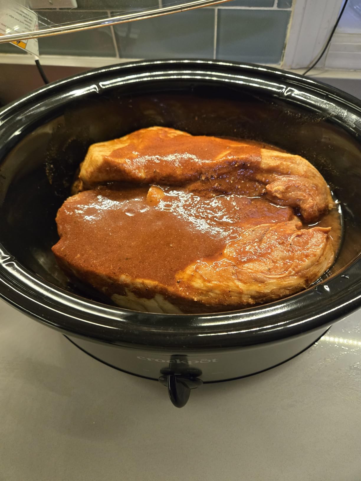 Crock-Pot 7-Quart Manual Slow Cooker, Family Size Serves 8+ People & Fits 6-lb Roast, Removable Stoneware with Warming Setting, Dishwasher Safe for Easy Cleanup, Stainless Steel customer photo 1