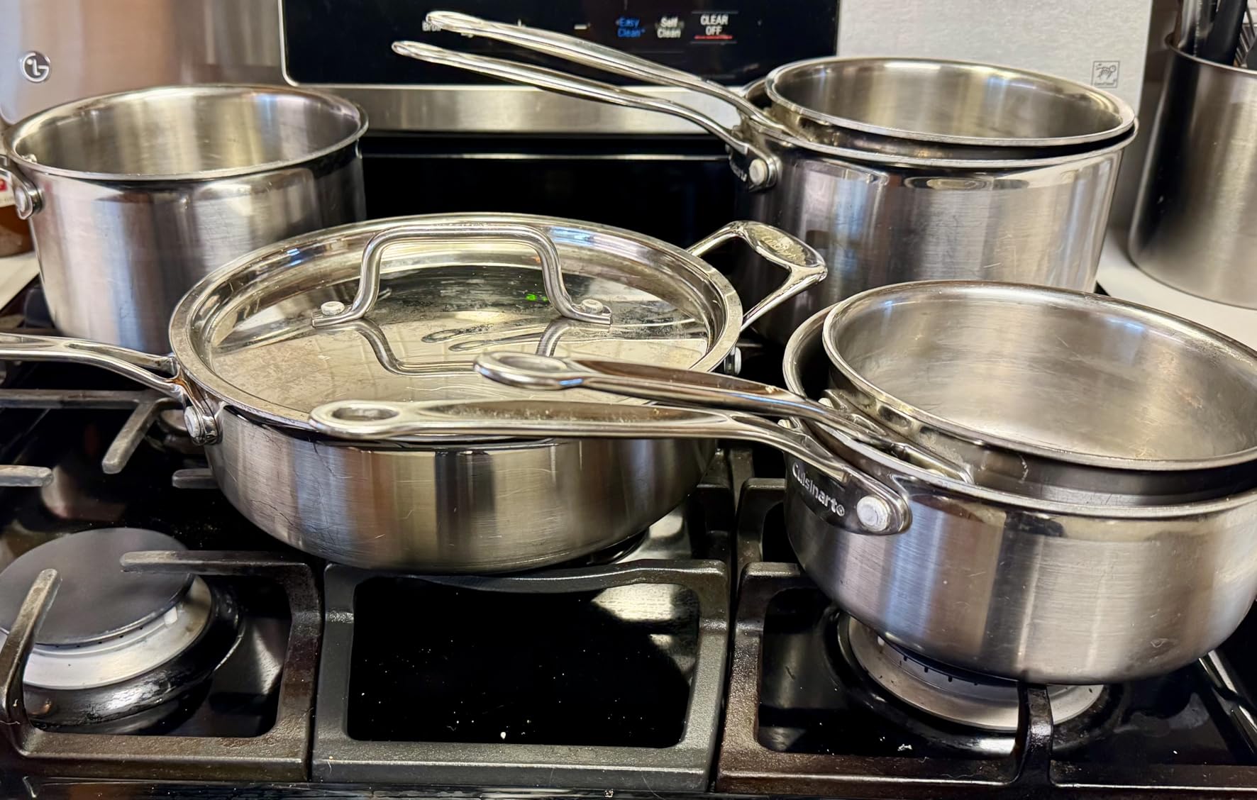 Cuisinart 12-Piece MultiClad Pro Triple Ply Stainless Stainless Steel Pots and Pans Set, Cookware Set Compatible with Induction, Electric, Gas Cooktops, Cool Grip Handles, Oven Safe to 500F, Silver customer photo 1