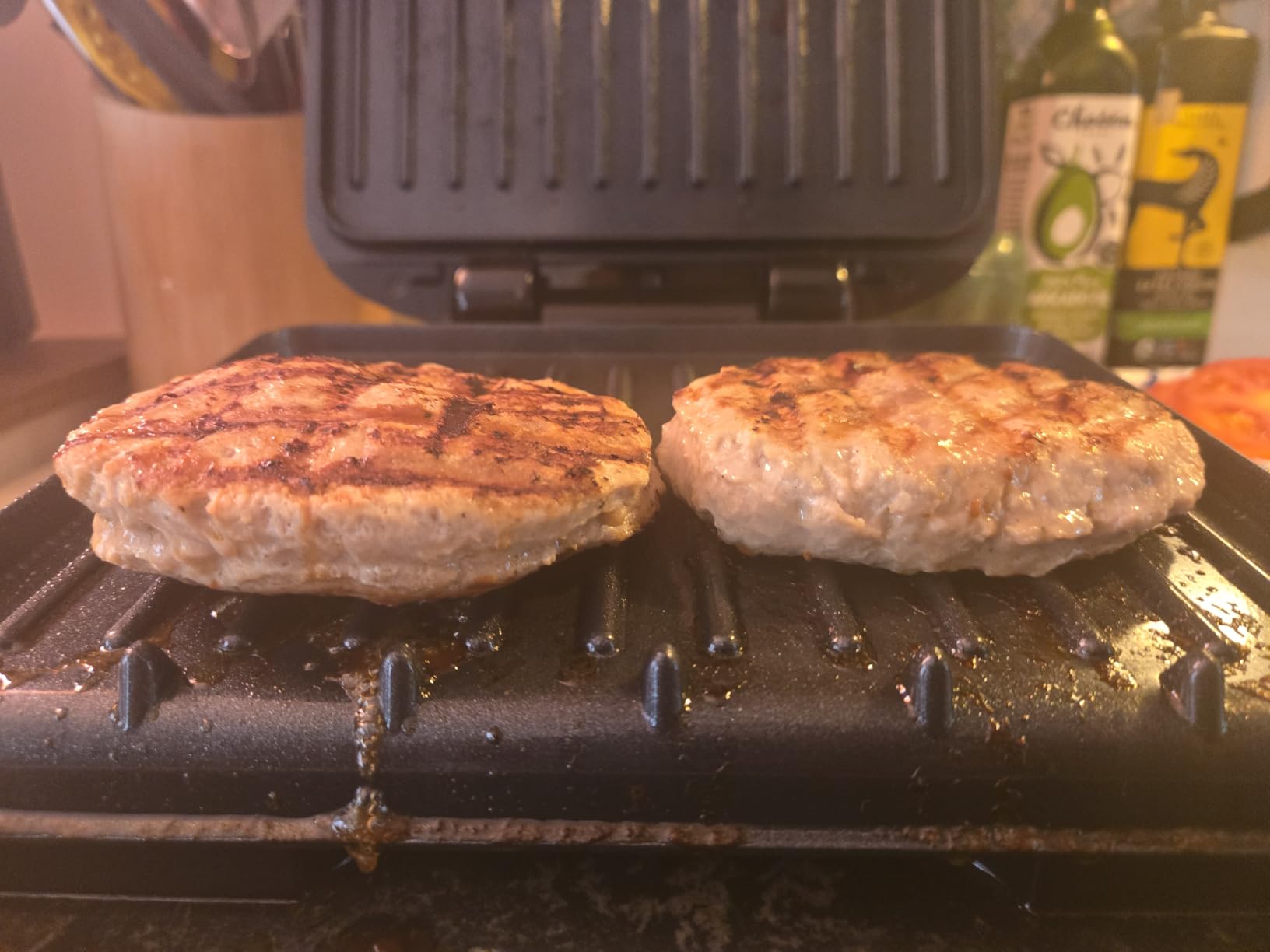George Foreman 4-Serving Removable Plate Electric Grill and Panini Press with George Tough Non-Stick Coating customer photo 1