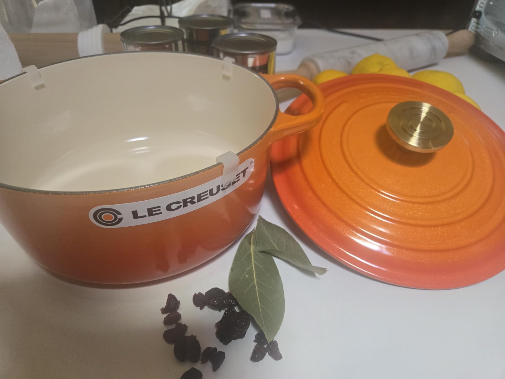 Le Creuset Enameled Cast Iron Signature Round Dutch Oven, 5.5 qt., Cerise customer photo 1