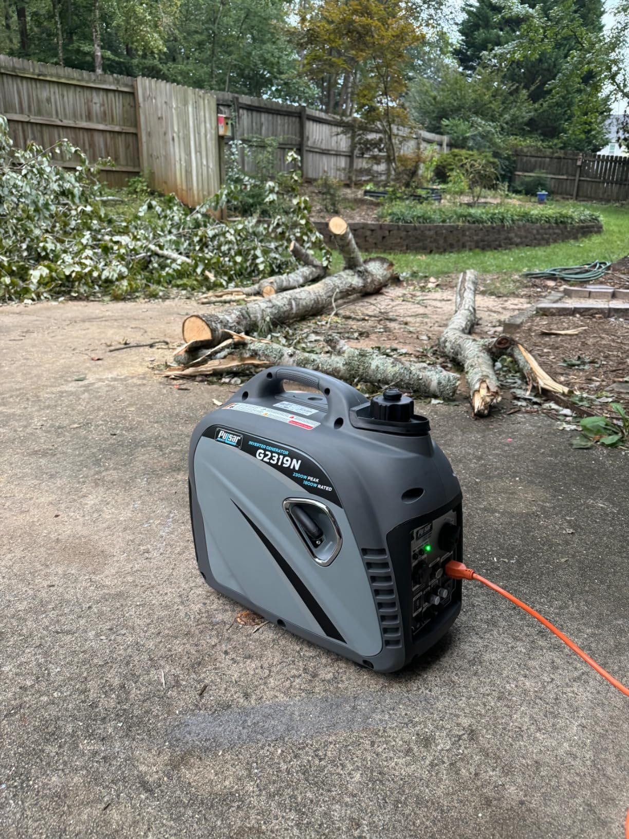 Pulsar 2300W Portable Gas-Powered Quiet Inverter Generator With USB Outlet & Parallel Capability, CARB Compliant, G2319N customer photo 1