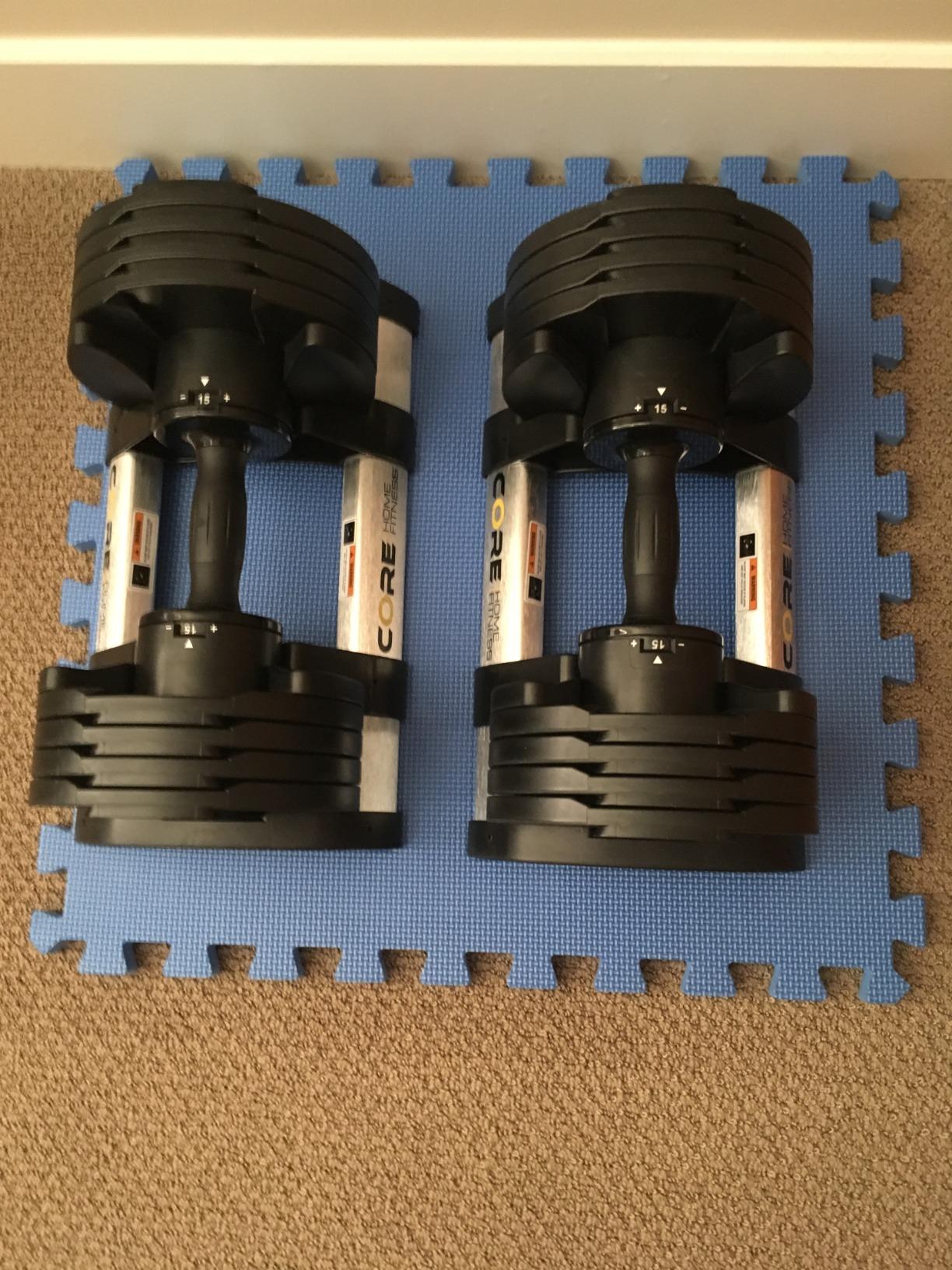Core Fitness Adjustable Dumbbell Weight Set customer photo 2