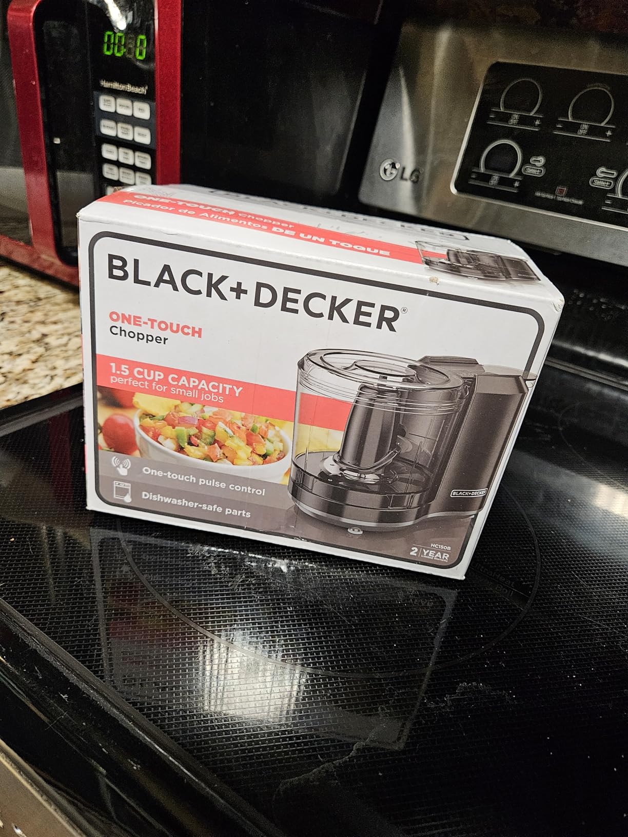 BLACK+DECKER 1.5-Cup Electric Food Chopper, One Touch Pulse, 150W Motor, Stay-Sharp Blade, Dishwasher Safe customer photo 1
