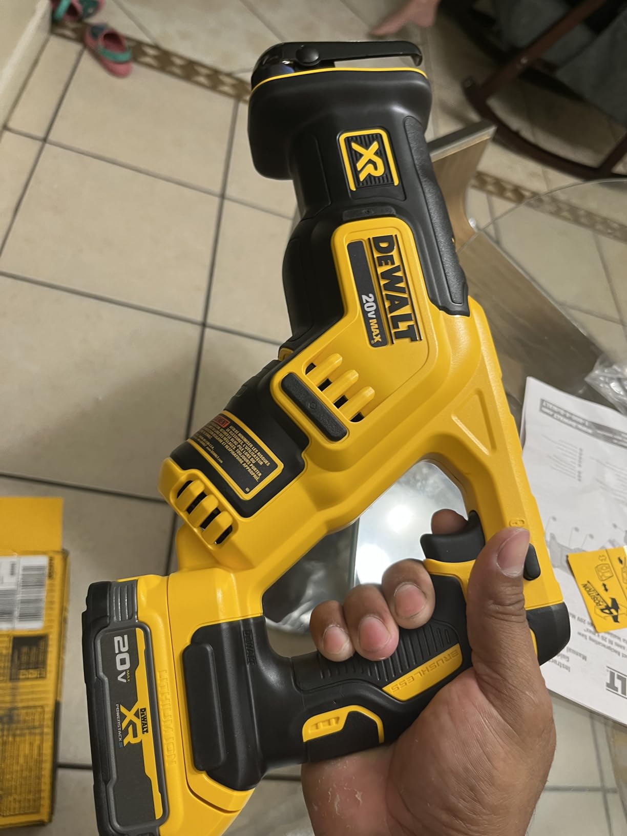DEWALT 20V MAX XR Reciprocating Saw Cordless Brushless Compact - Tool Only (DCS367B) customer photo 1