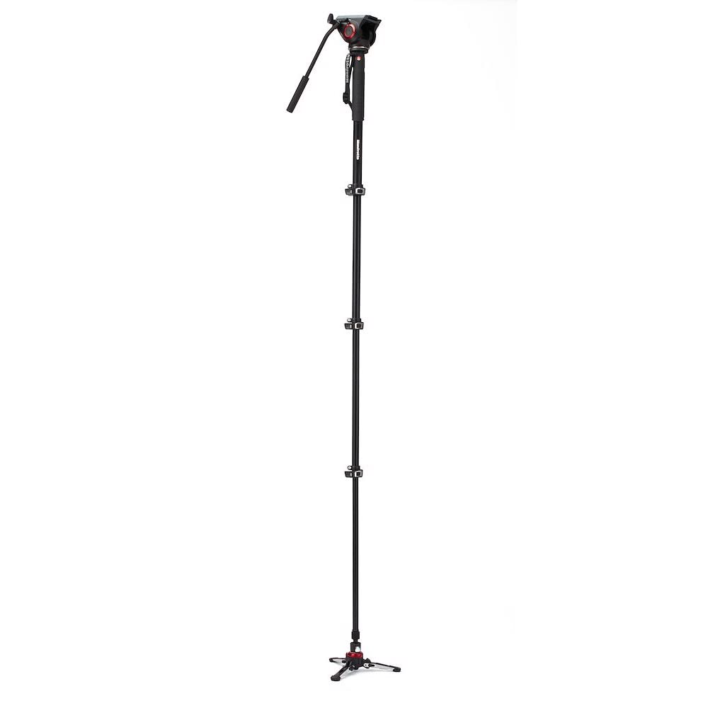 Manfrotto Video Monopod XPRO+, Camera and Video Support Rod with Video Head, 4-Section in Aluminum with Fluid Base, Photography Accessories for Content Creation, Video, Vlogging customer photo 2