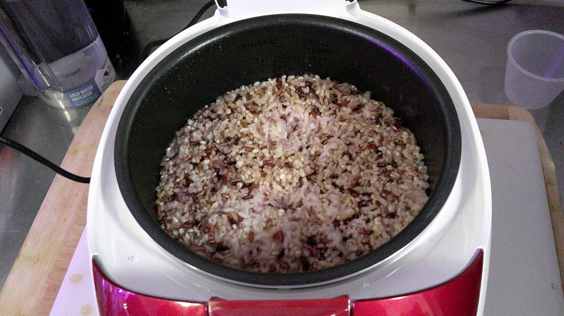 CUCKOO Micom Rice Cooker 6 Cup Uncooked / 12 Cup Cooked, Fuzzy Logic Rice Maker with Delay Timer & Keep Warm Setting, Versatile Food Steamer for Cooking, Non-Stick Inner Pot, Red (CR-0655F) customer photo 2