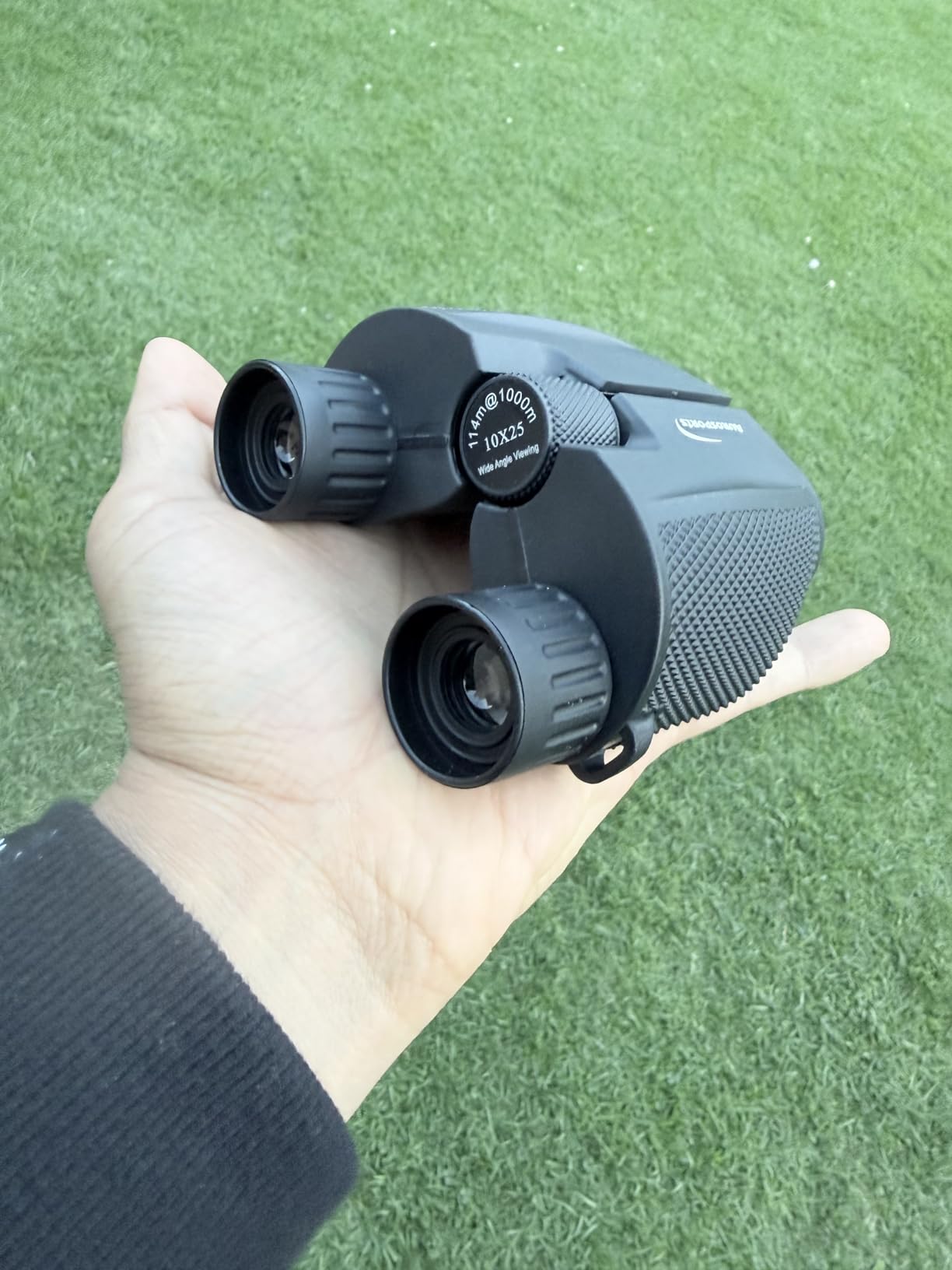 Aurosports Compact Binoculars for Adults and Kids - 10x25 Small Lightweight Binoculars for Bird Watching, Easy Focus for Theater, Cruise & Travel - Ideal Gift with Carrying Case & Strap customer photo 2